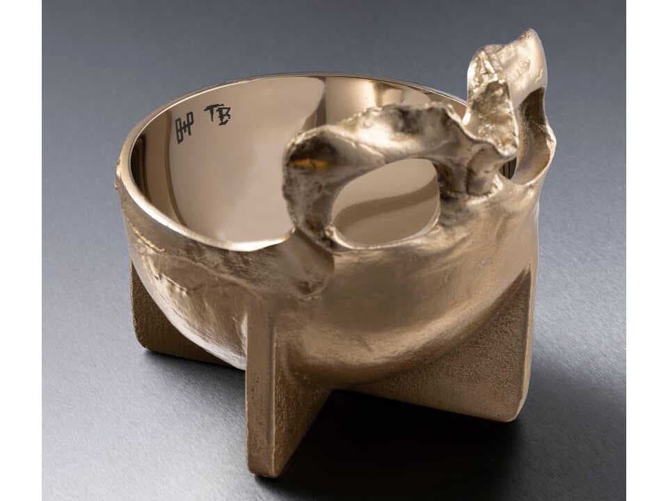 Buster + Punch Travis Barker Brass Skull Decorative Bowl