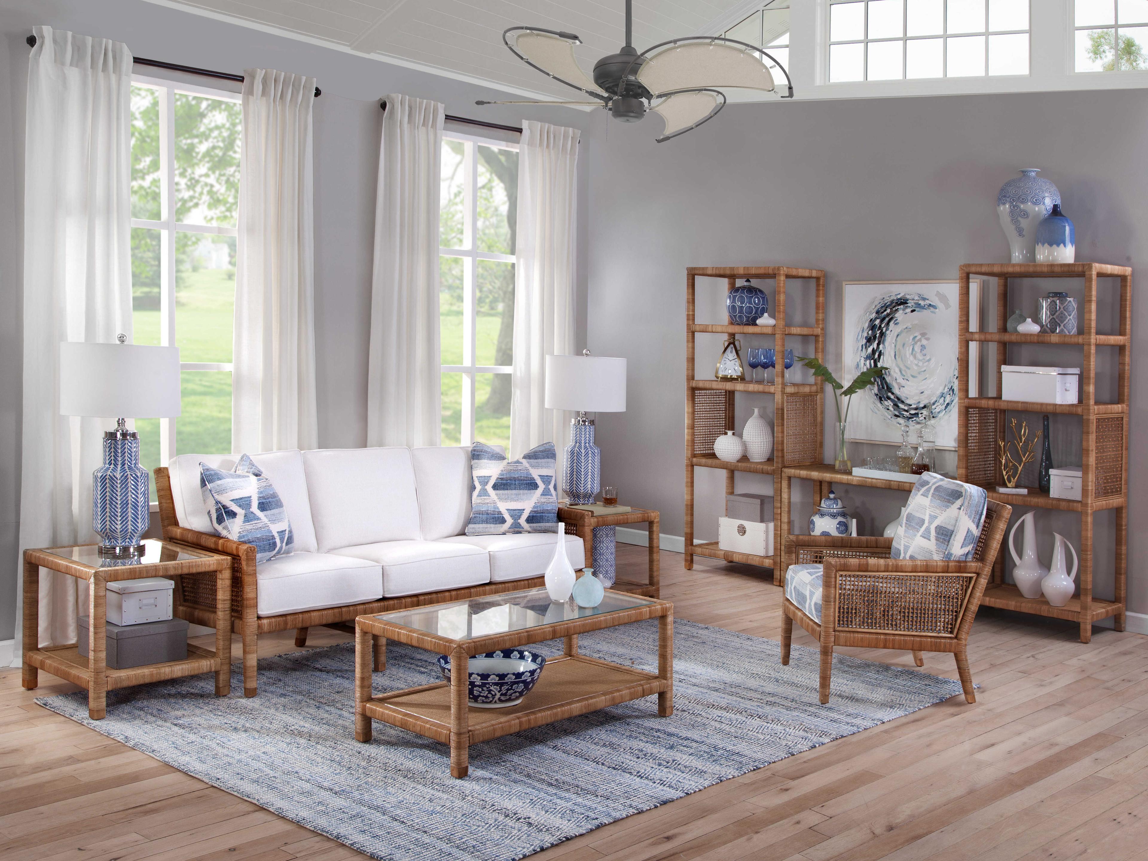 Braxton Culler Pine Isle Rectangular Glass End Table