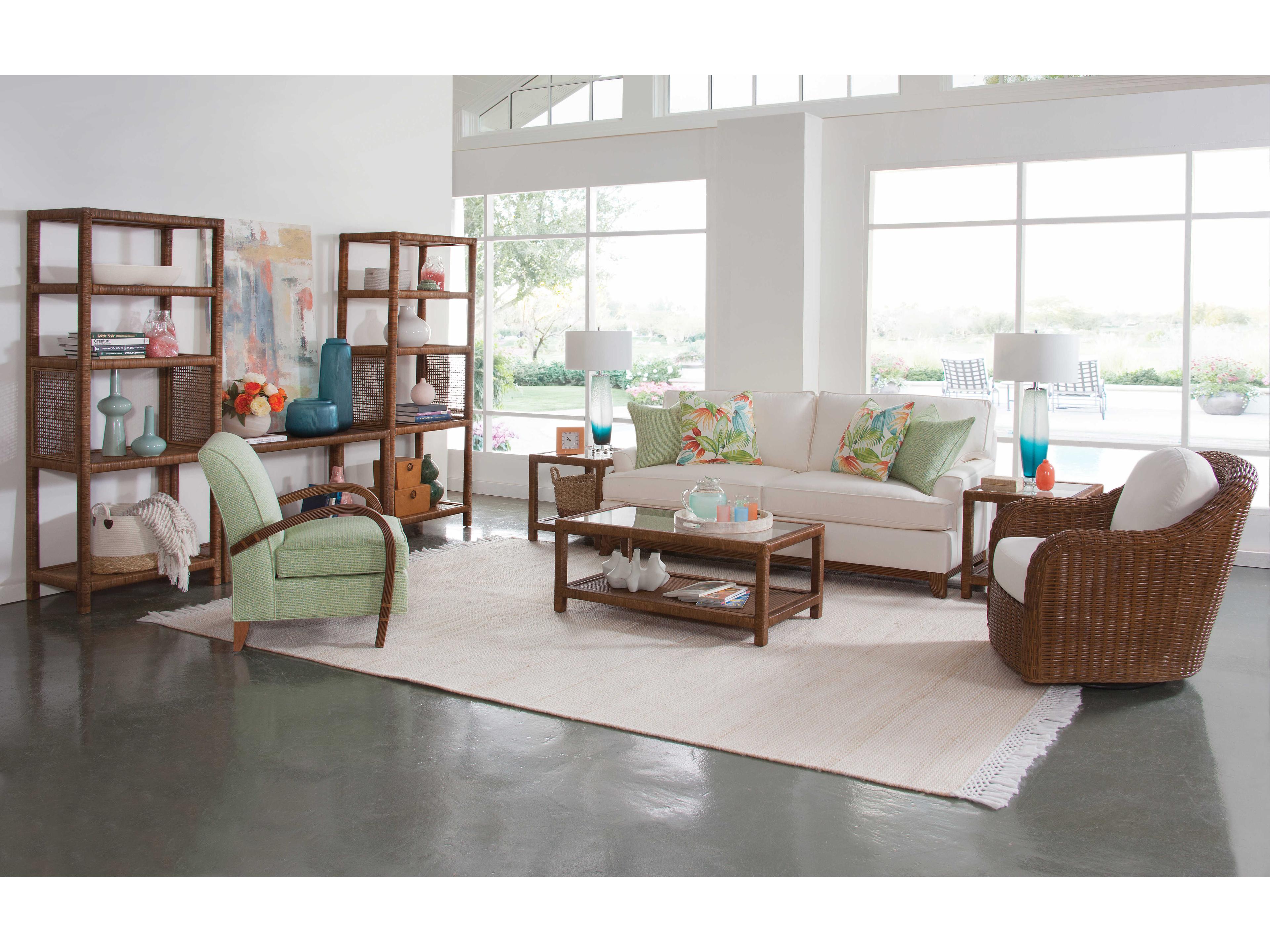 Braxton Culler Pine Isle Rectangular Glass End Table