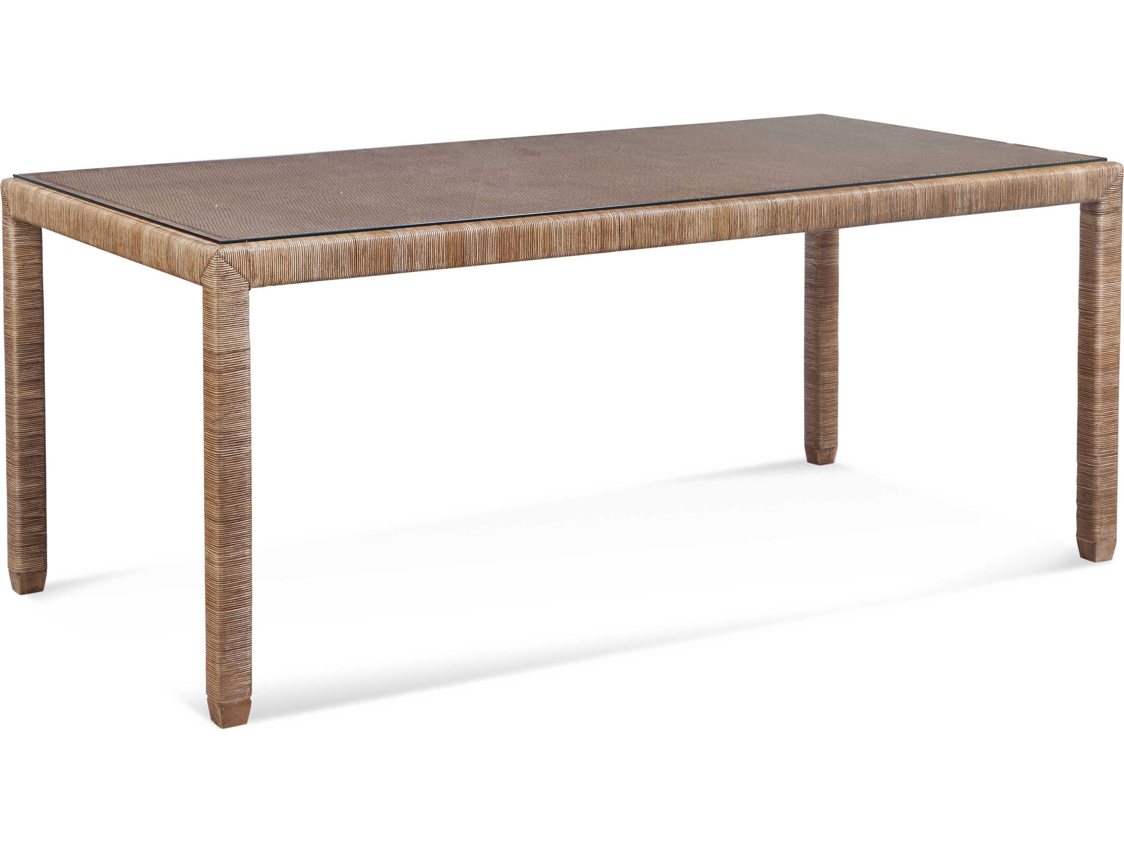 Braxton Culler Pine Isle Rectangular Glass Dining Table