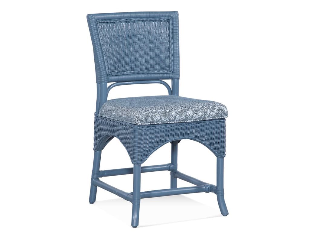 Braxton Culler Palm Cove Blue Upholstered Side Dining Chair