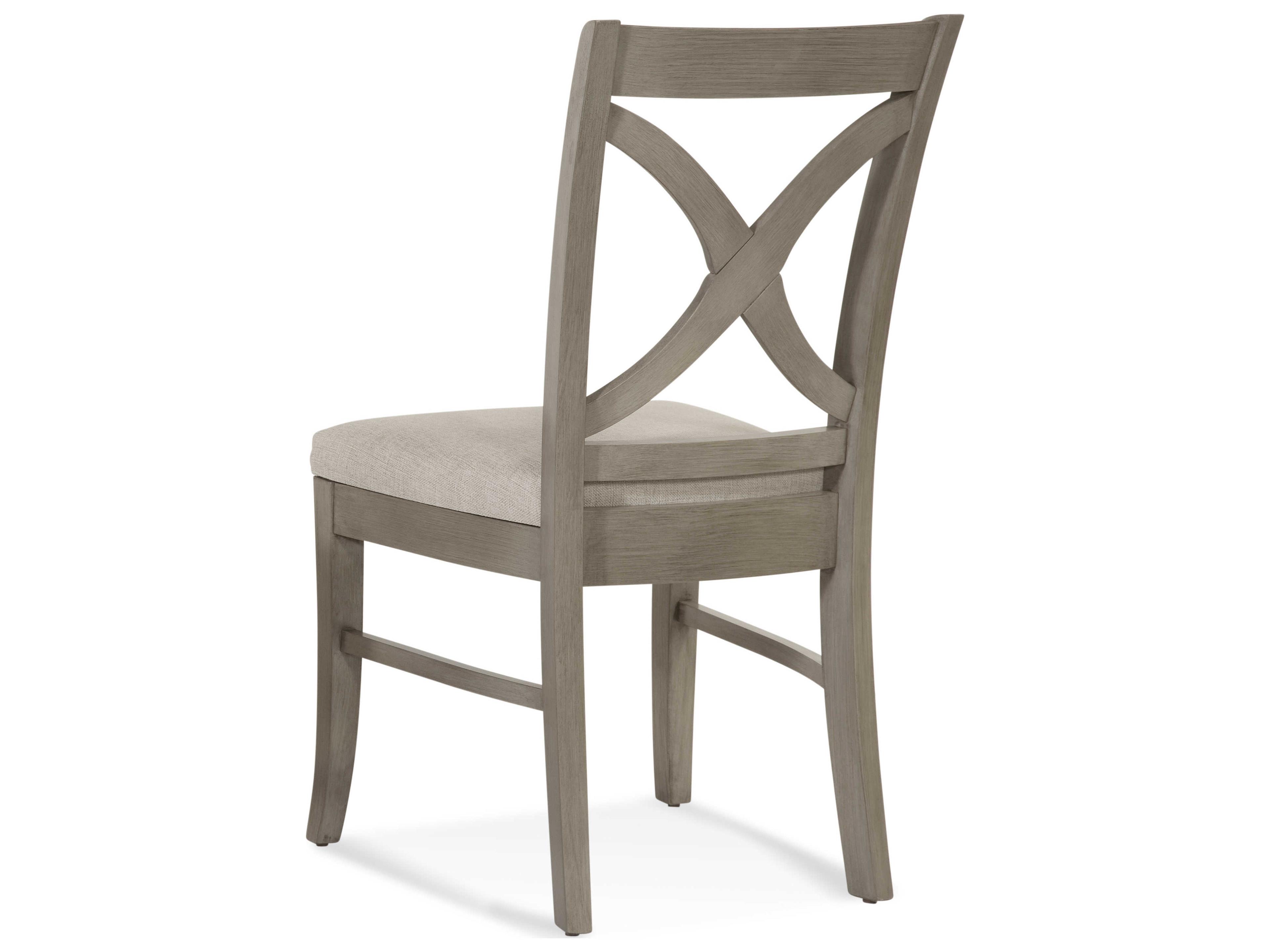 Braxton Culler Hues Rubberwood Brown Upholstered Side Dining Chair