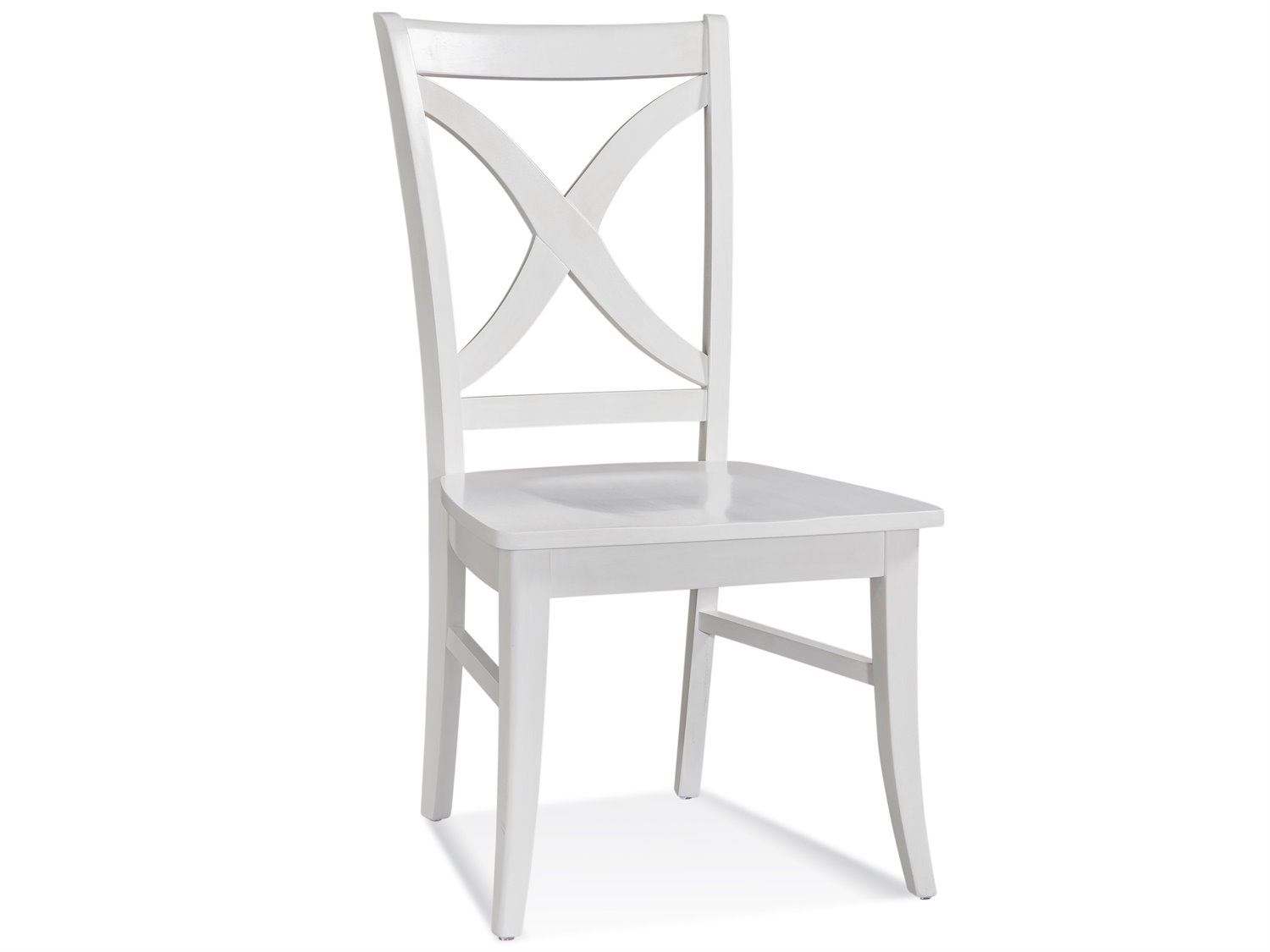 Braxton Culler Hues Rubberwood White Side Dining Chair