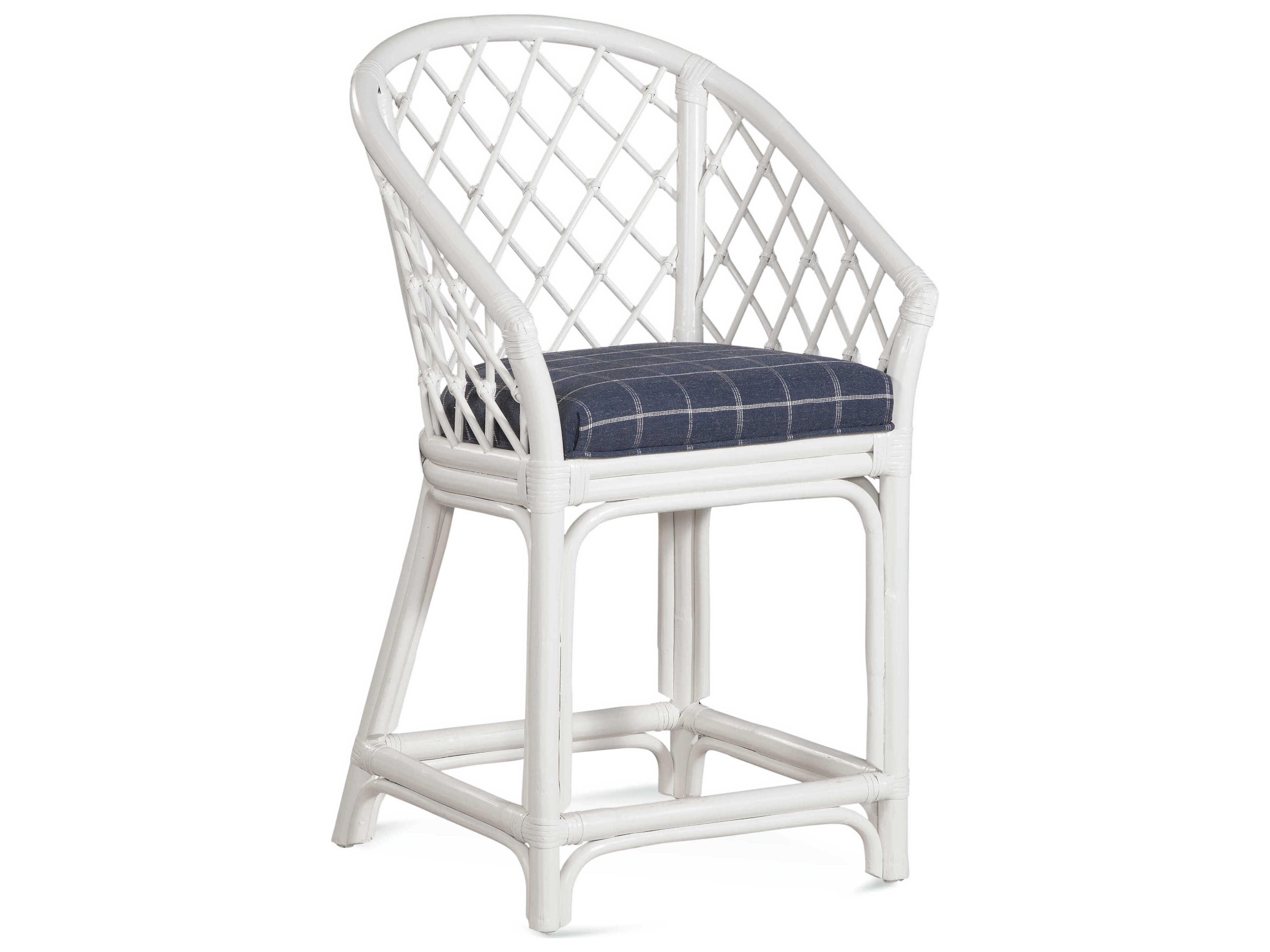Braxton Culler Kent Upholstered Rattan Counter Stool