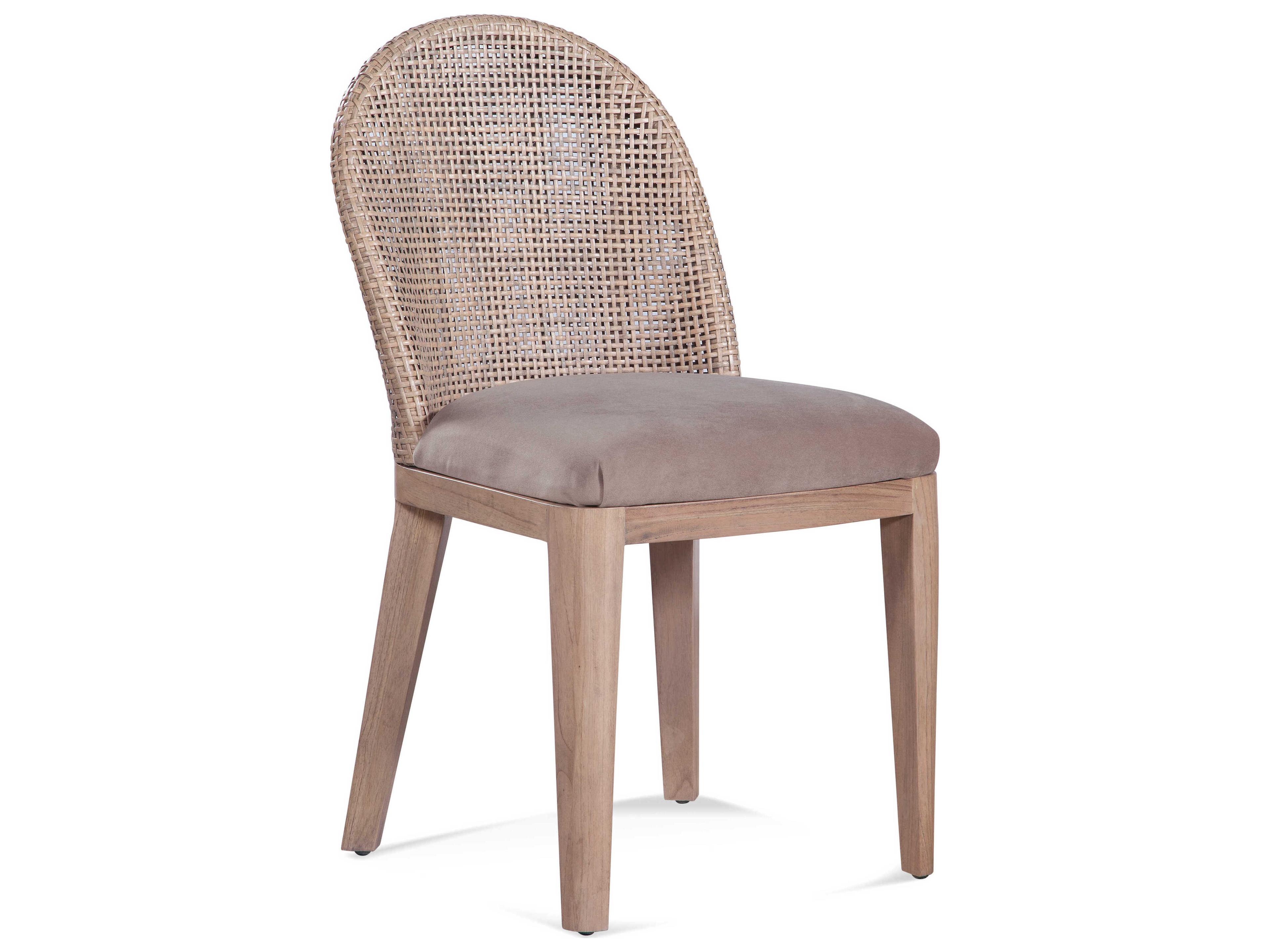 Braxton Culler Lawrence Solid Wood Beige Upholstered Armless Dining Chair