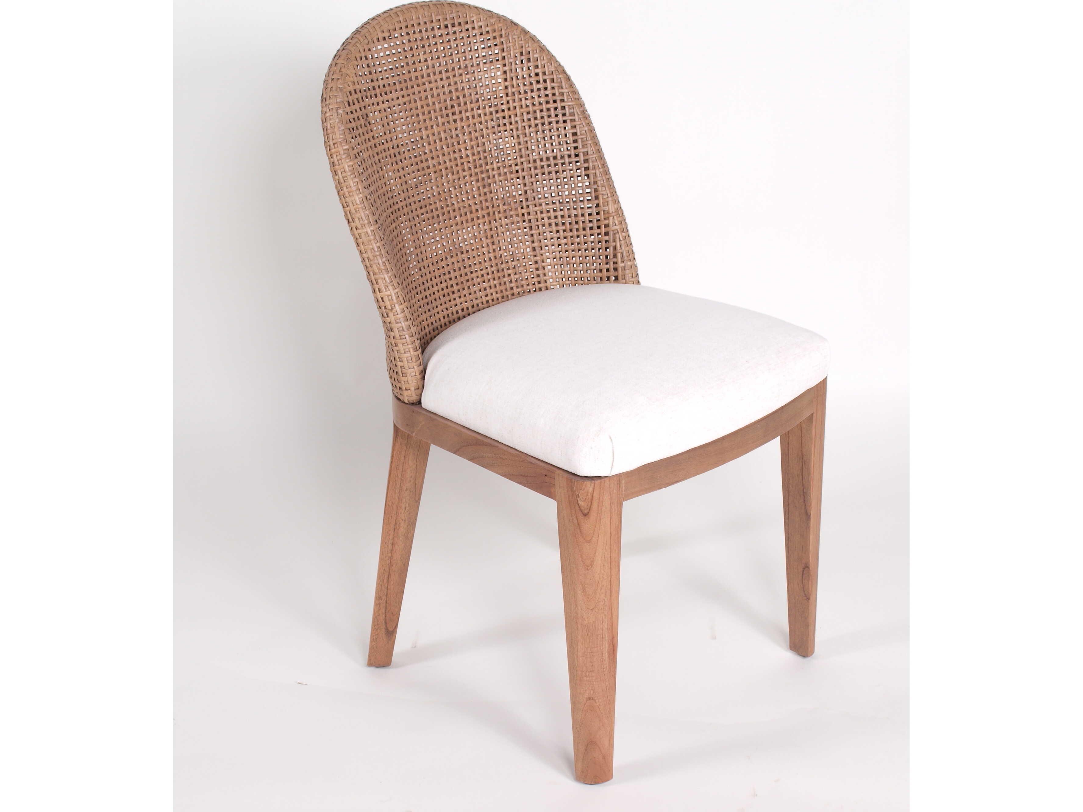 Braxton Culler Lawrence Solid Wood Beige Upholstered Armless Dining Chair