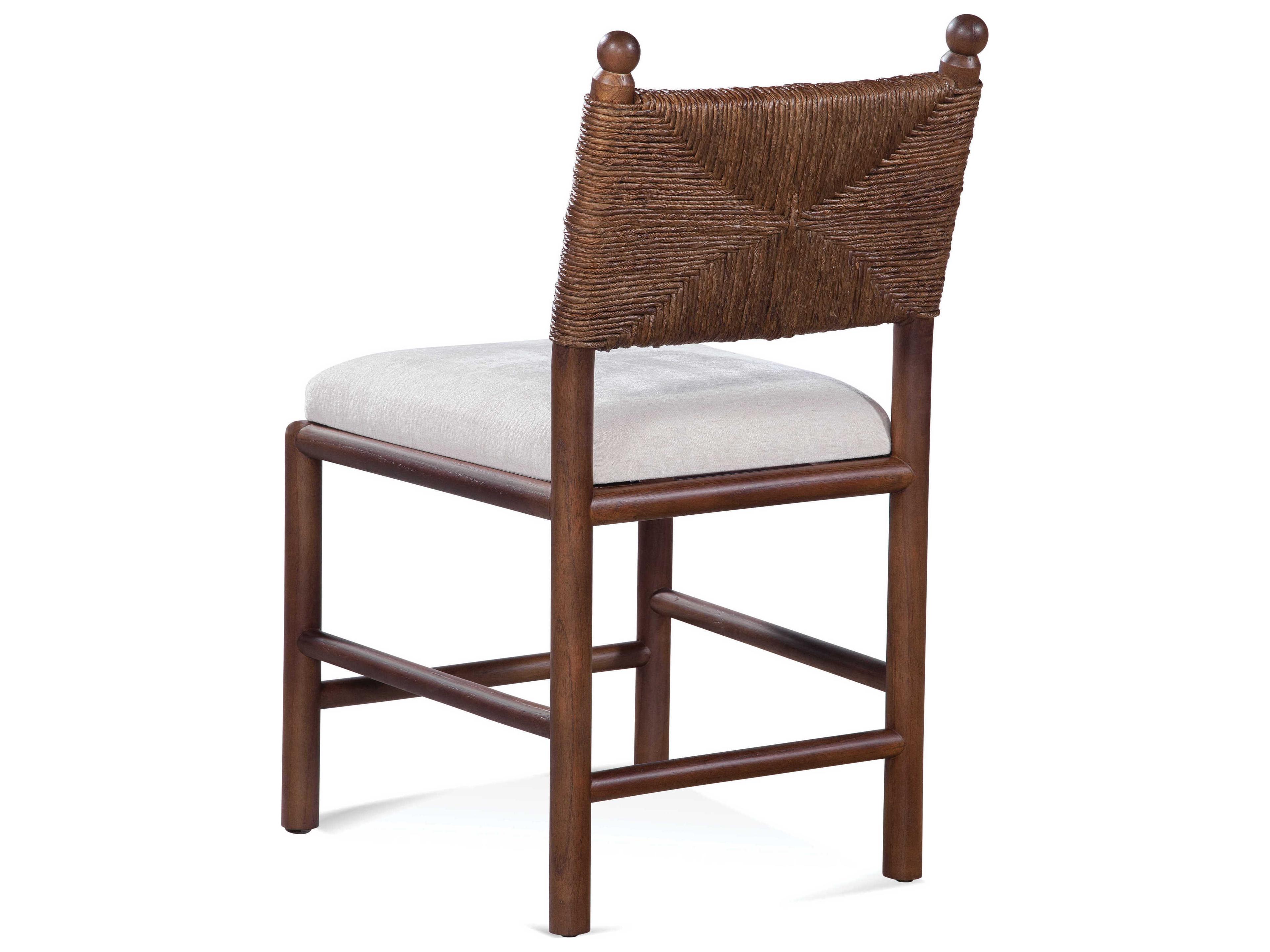 Braxton Culler Dulce Solid Wood Brown Upholstered Armless Dining Chair