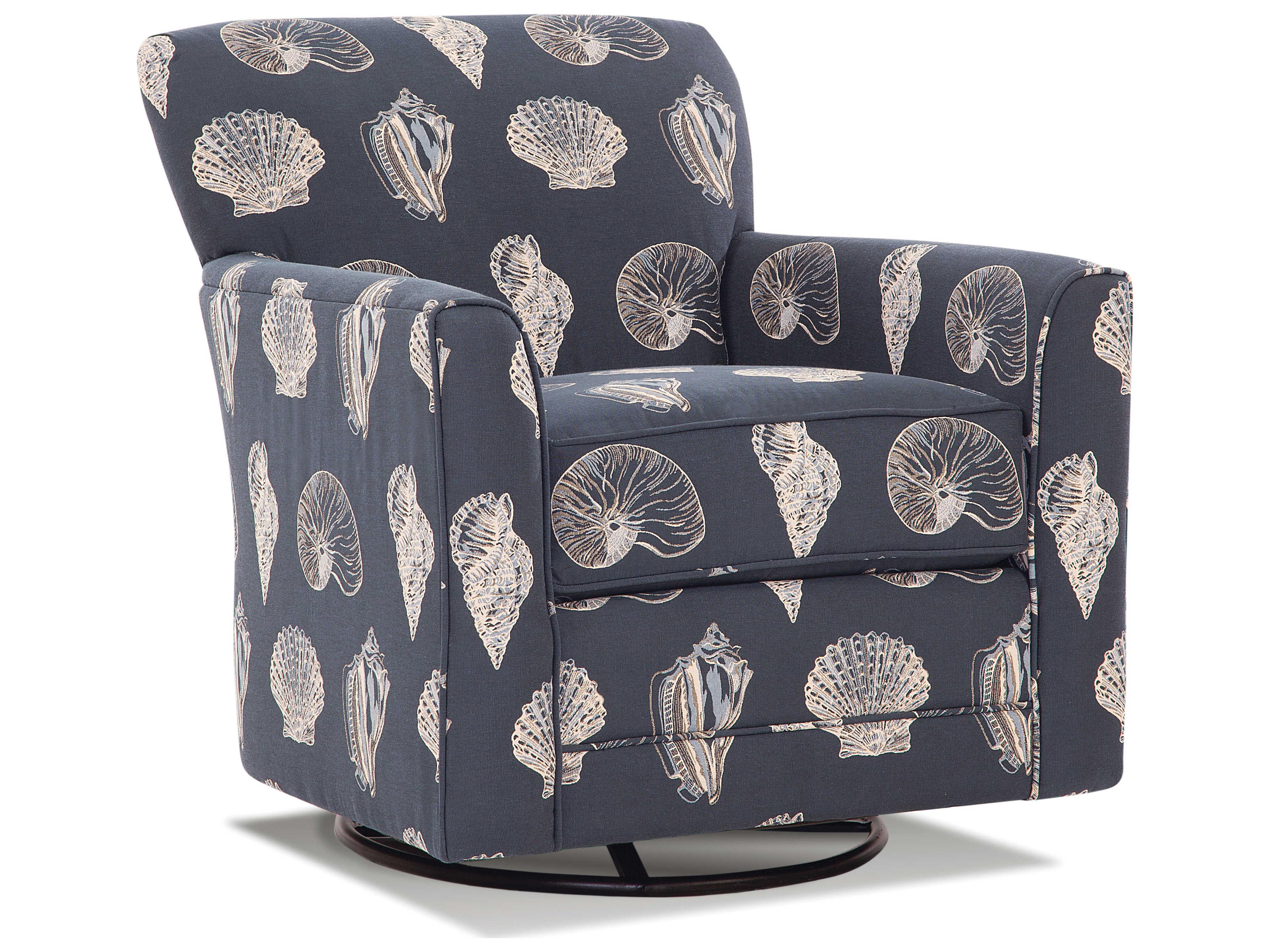 Braxton Culler Buckley Glider Swivel Fabric Accent Chair