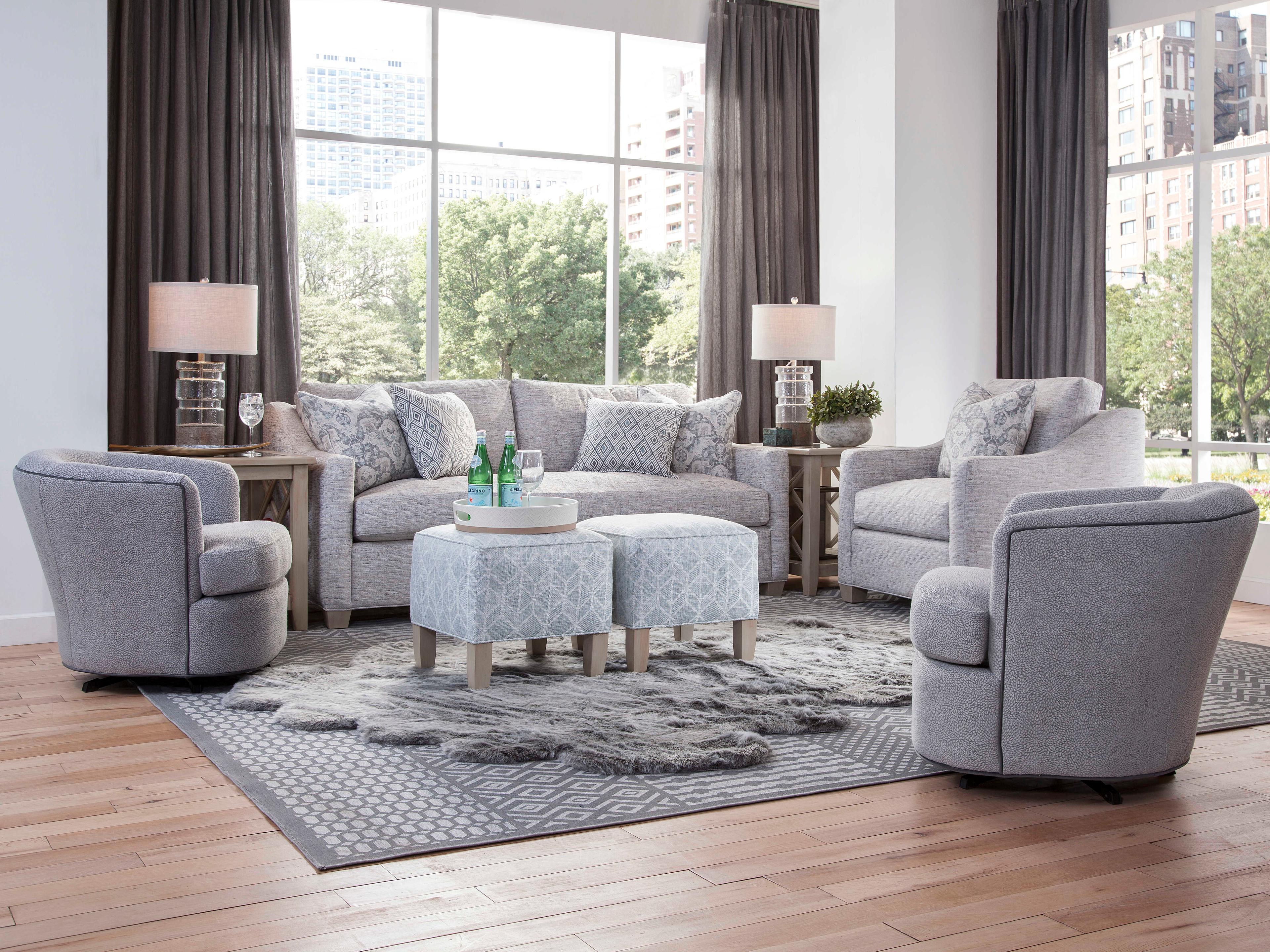 Braxton Culler Ashby Swivel Fabric Accent Chair