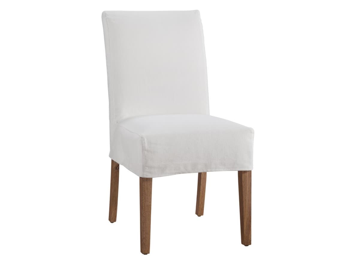 Braxton Culler Manhattan Hardwood White Upholstered Side Dining Chair