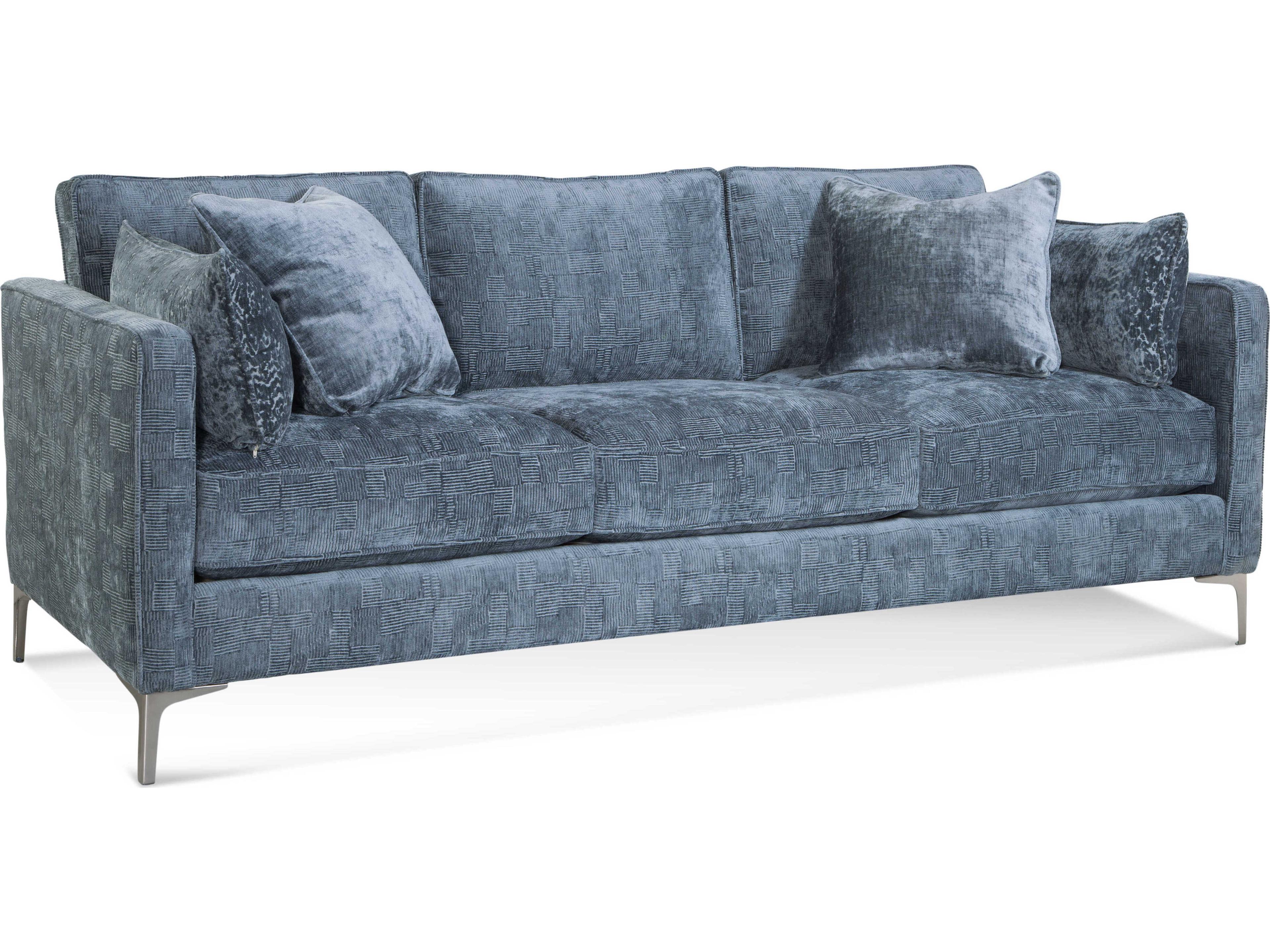 Braxton Culler Lenox Satin Nickel Upholstered Sofa