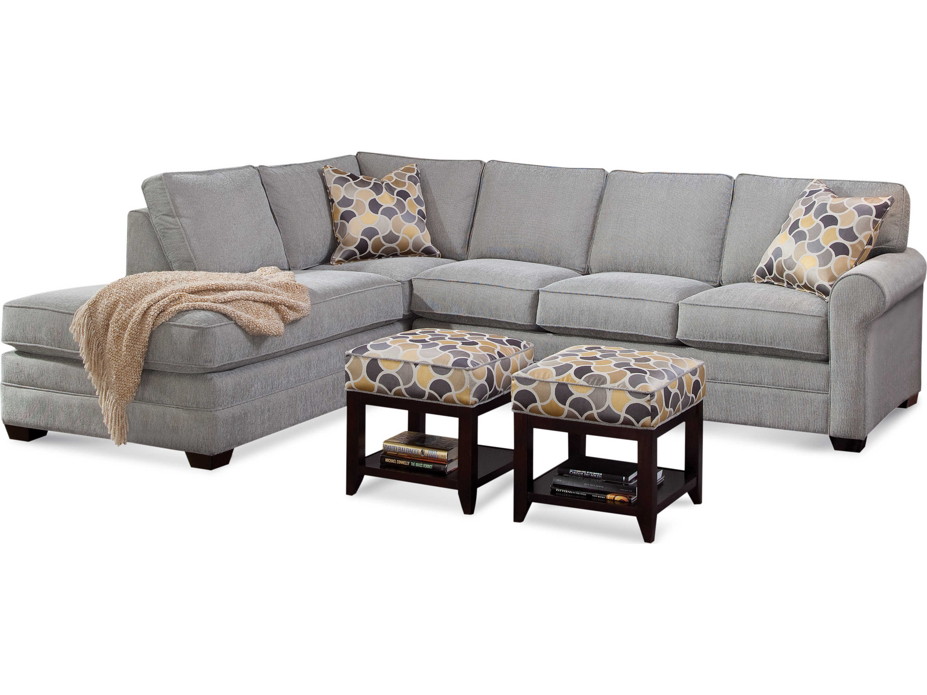 Braxton Culler Bedford 2-Piece Bumper Upholstered Sectional Sofa