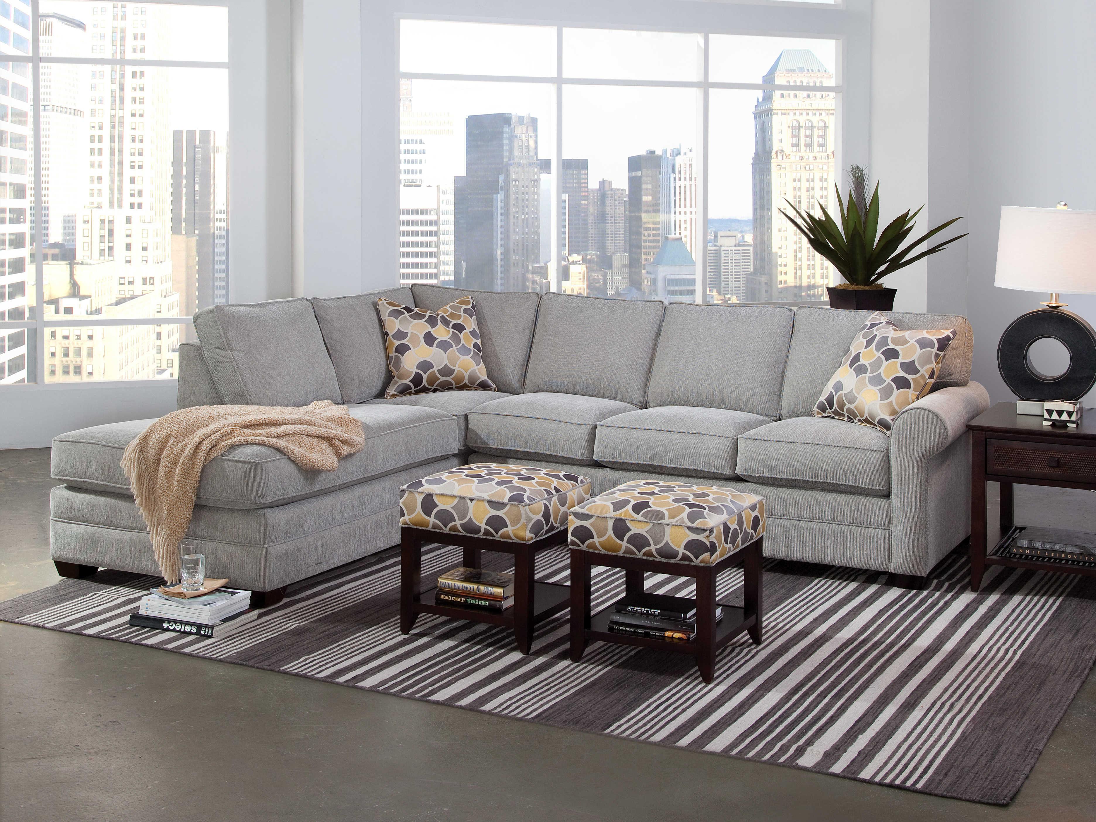Braxton Culler Bedford 2-Piece Bumper Upholstered Sectional Sofa