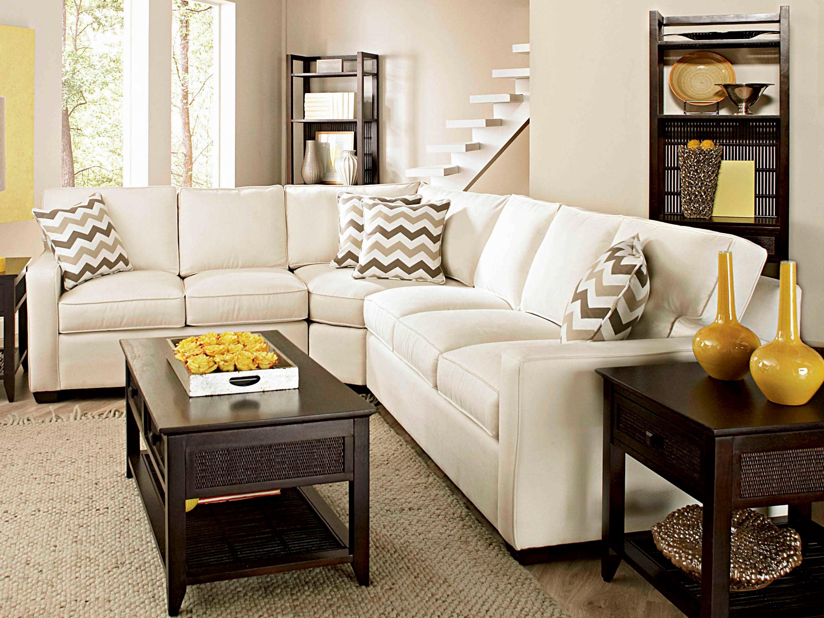 Braxton Culler Gramercy Park 3-Piece Upholstered Sectional Sofa