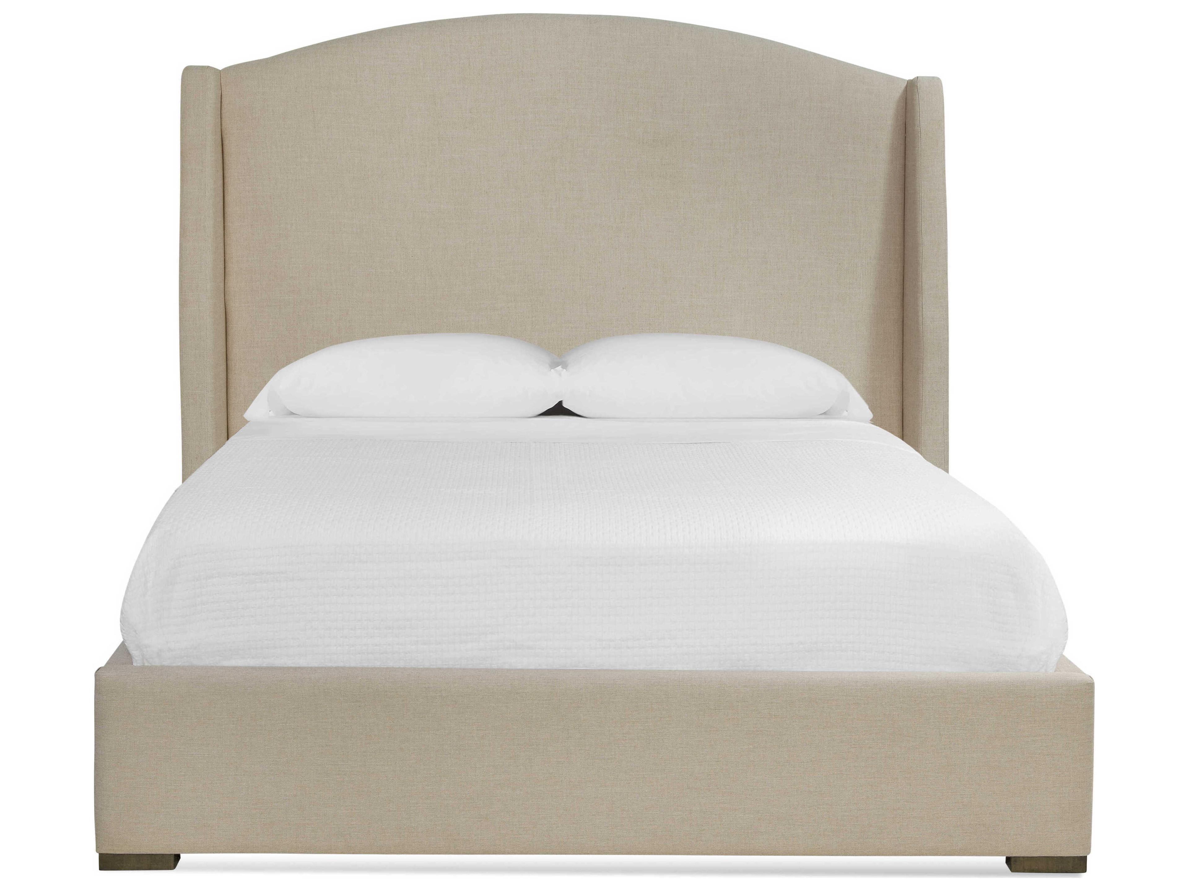 Braxton Culler Harper Beige Hardwood Wood Queen Platform Bed