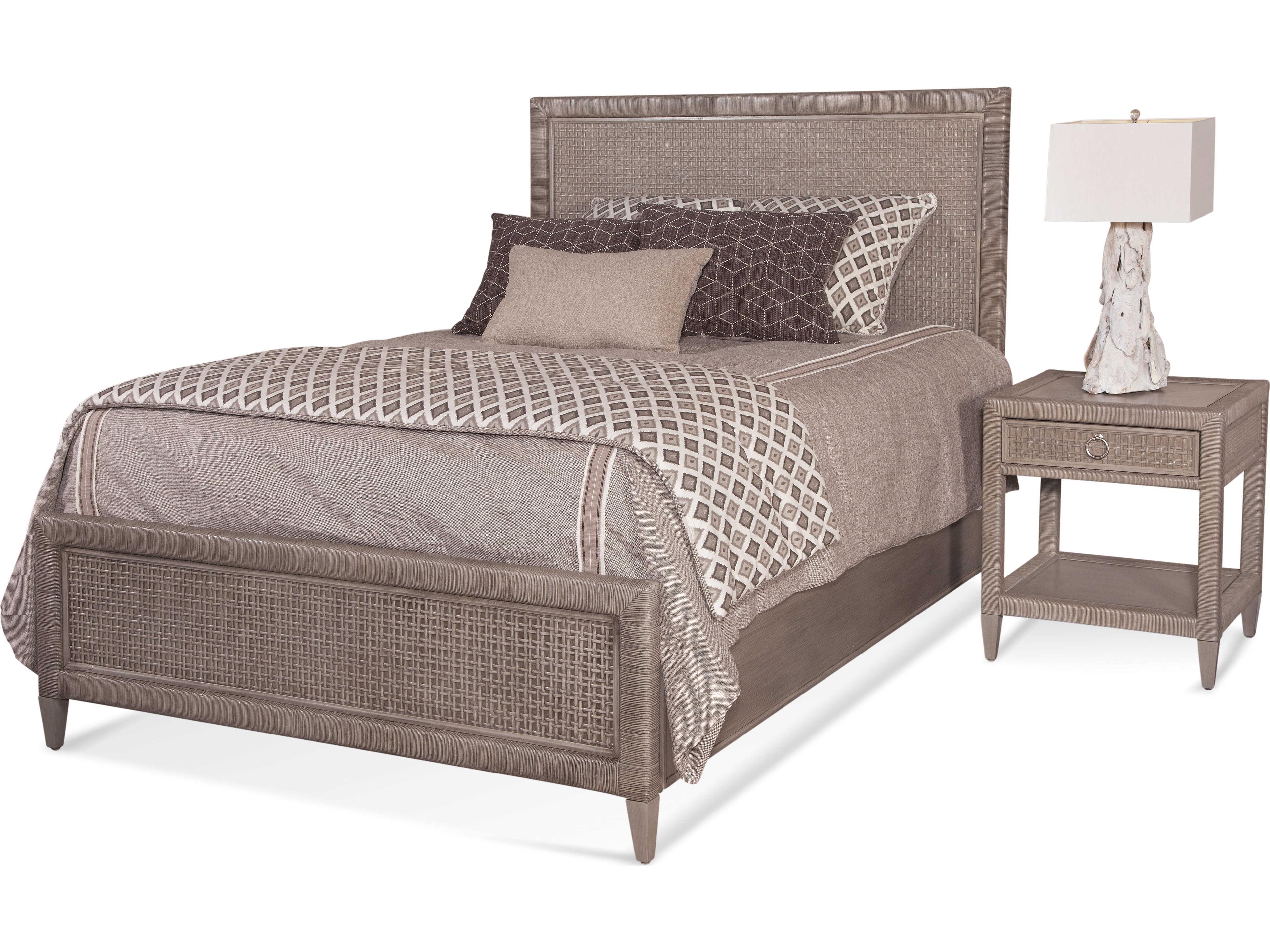 Braxton Culler Naples Gray Hardwood Wood King Panel Bed