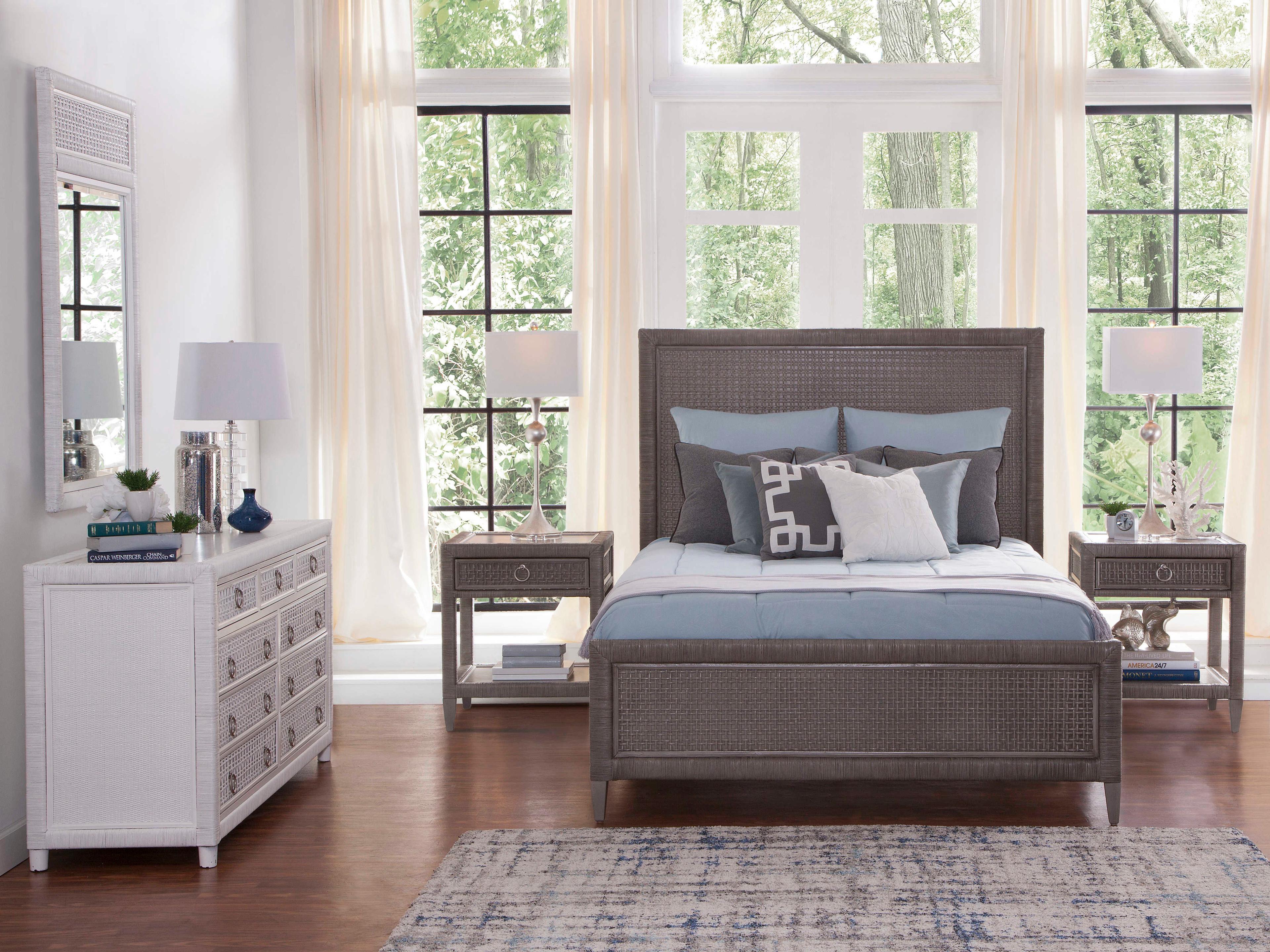 Braxton Culler Naples Gray Hardwood Wood King Panel Bed