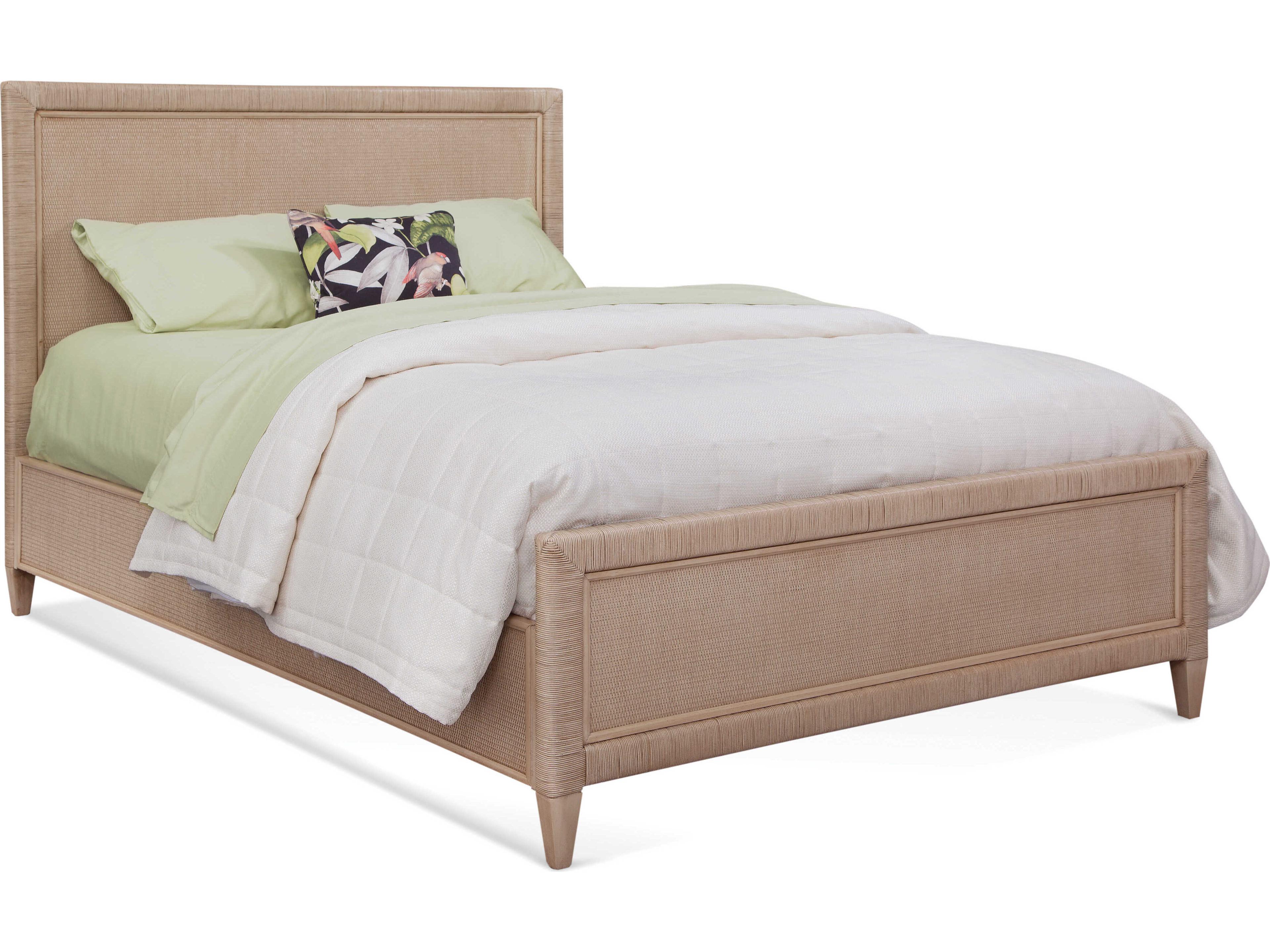 Braxton Culler Sabal Bay Beige Rattan King Panel Bed