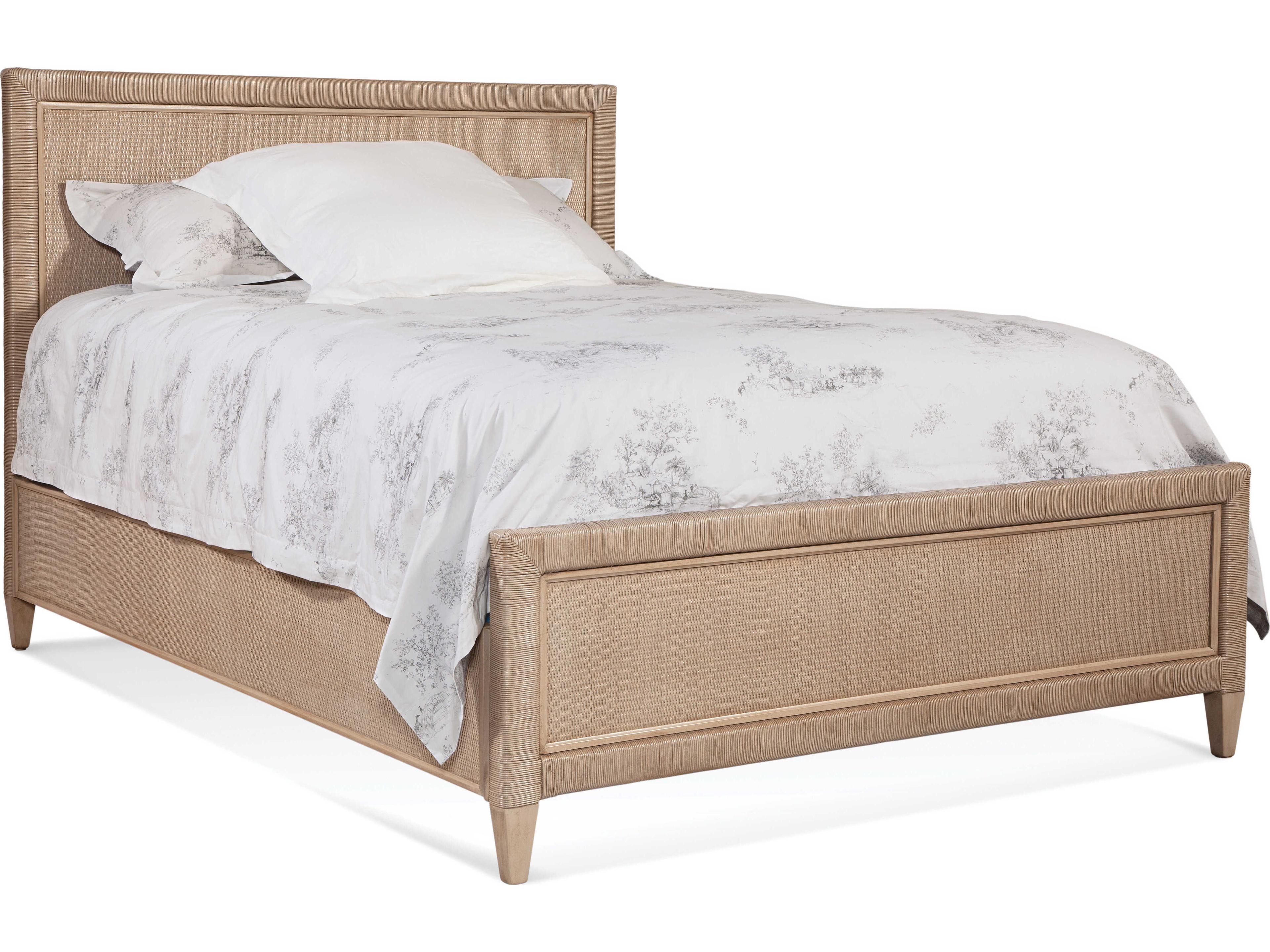 Braxton Culler Sabal Bay Beige Rattan King Panel Bed