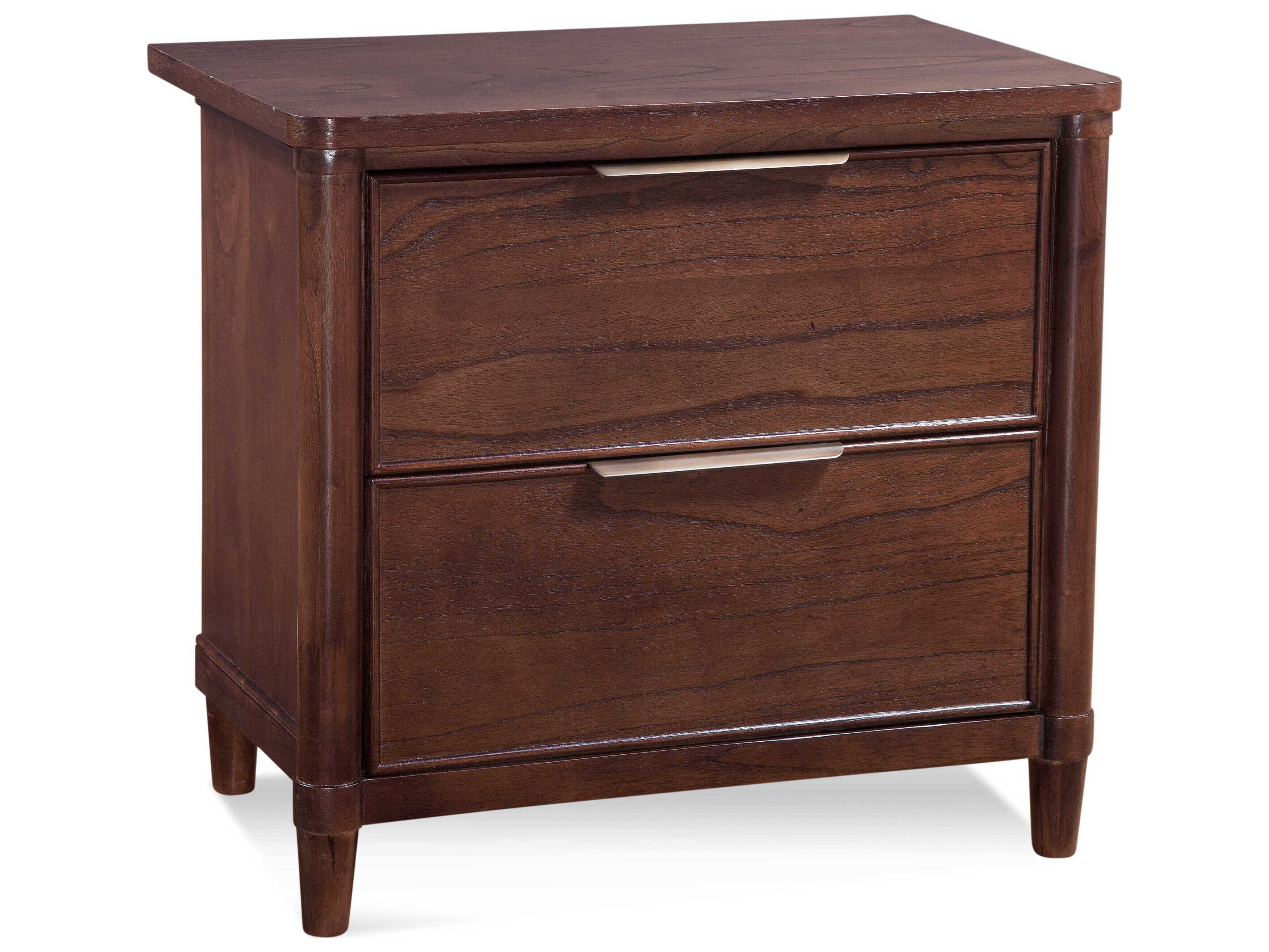 Braxton Culler Clair 2-Drawers White Mindi Wood Nightstand