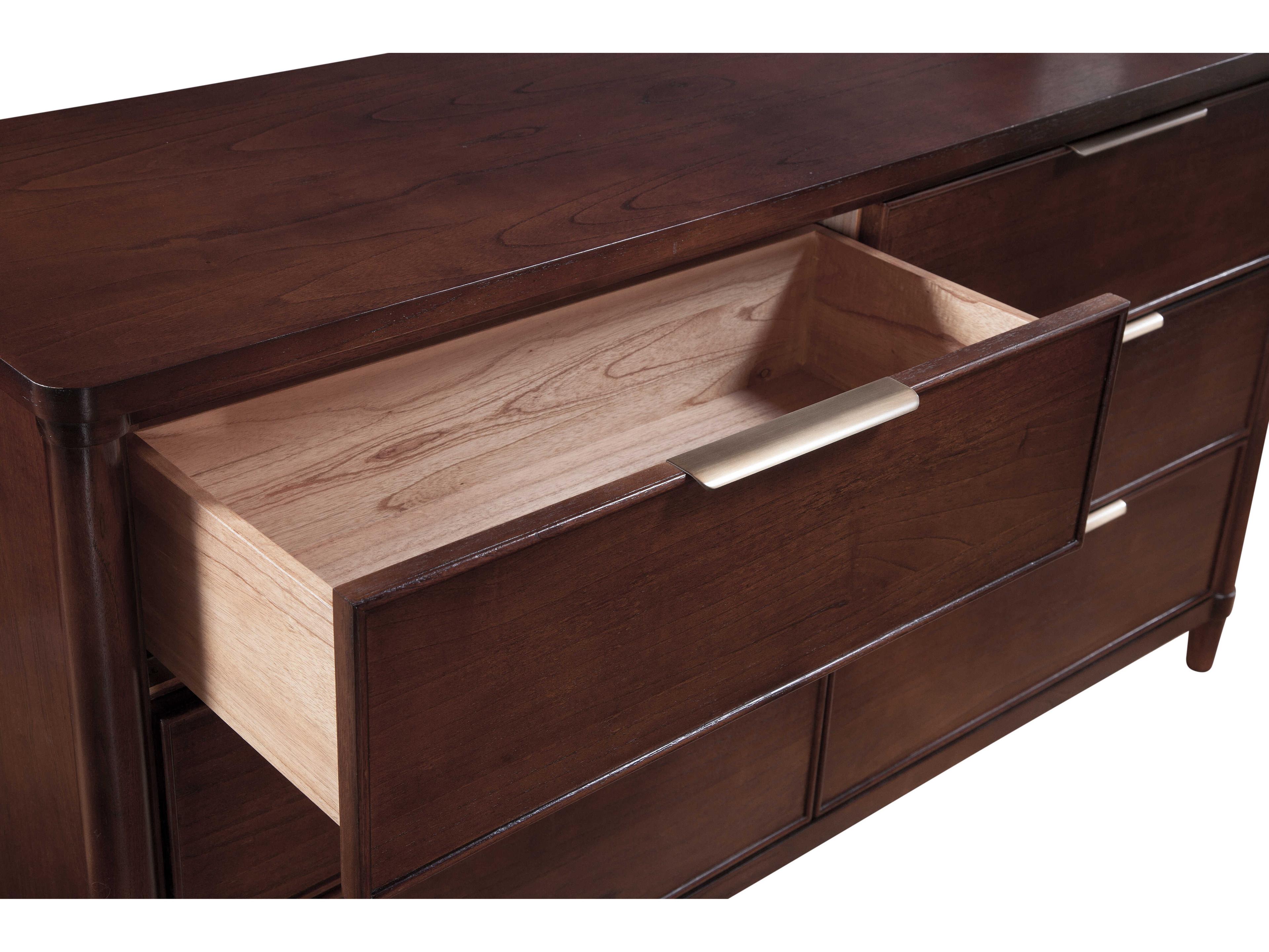 Braxton Culler Clair 6-Drawers White Mindi Wood Double Dresser