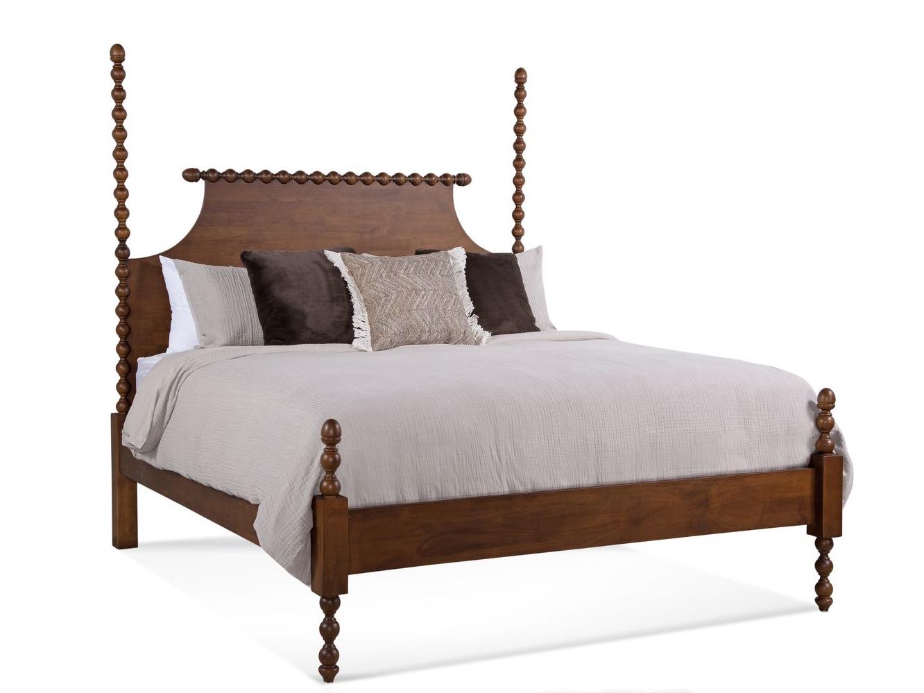 Braxton Culler Emily Brown Hardwood Wood Twin Poster Bed