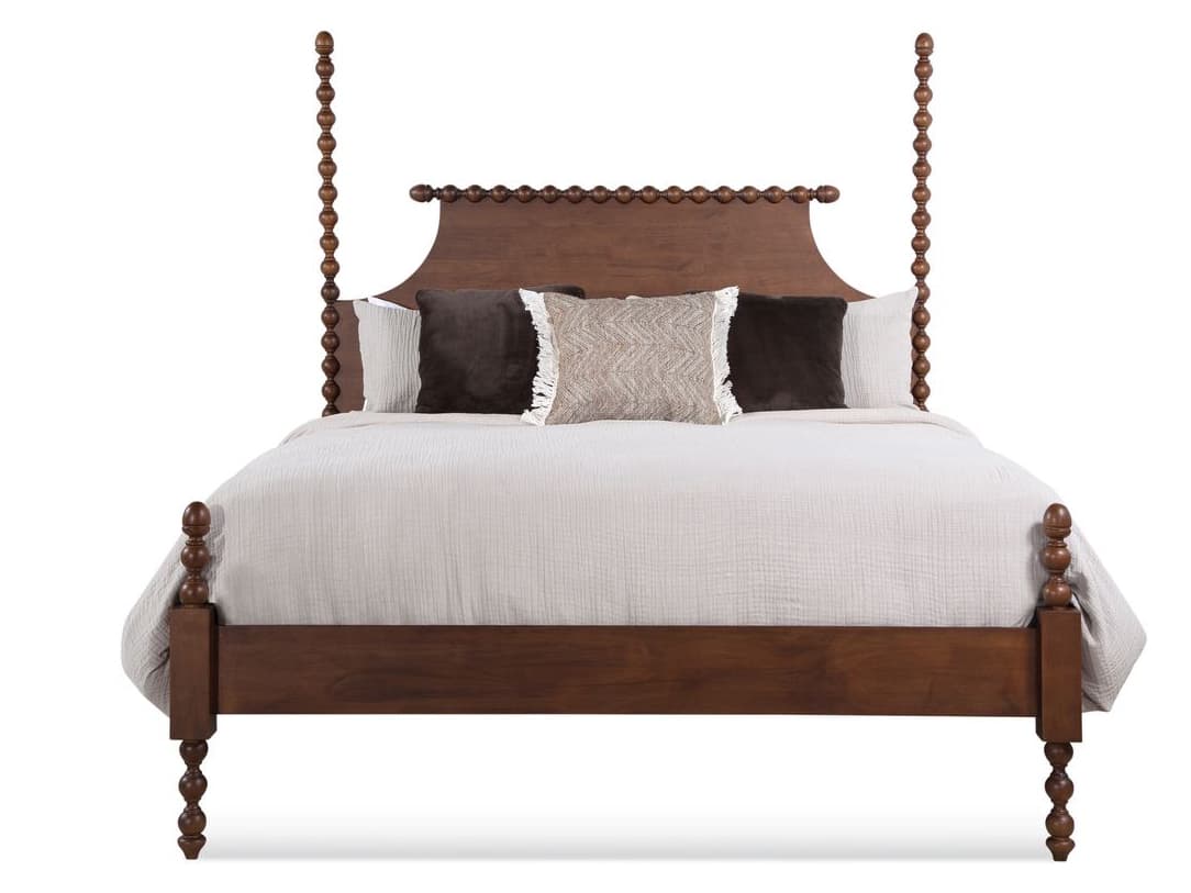 Braxton Culler Emily Brown Hardwood Wood Twin Poster Bed