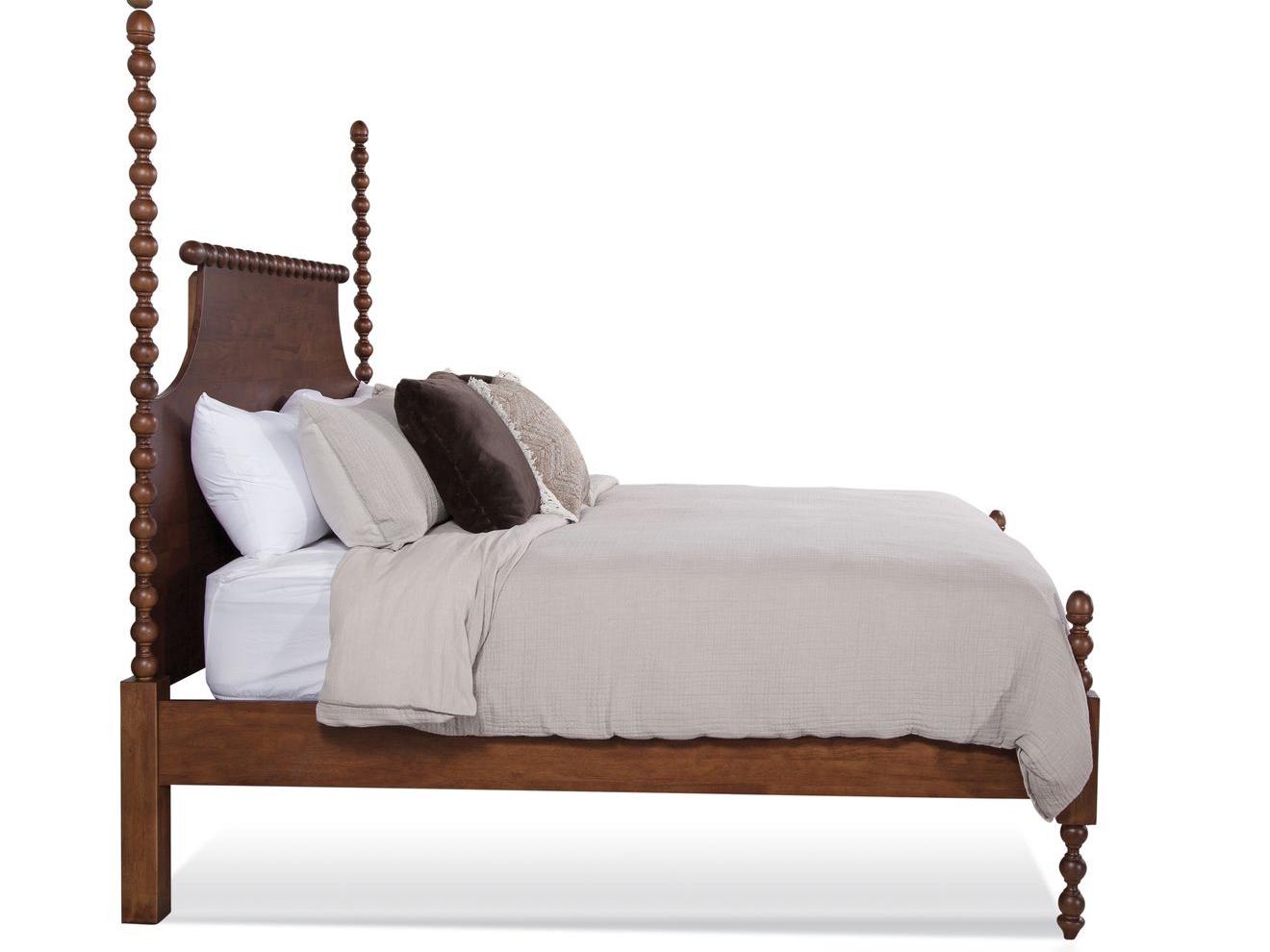 Braxton Culler Emily Brown Hardwood Wood Queen Poster Bed