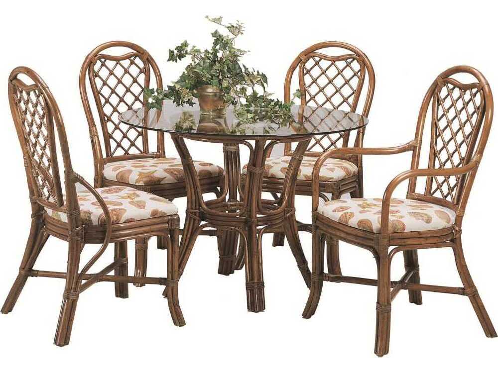 Braxton Culler Trellis Round Glass Dining Table
