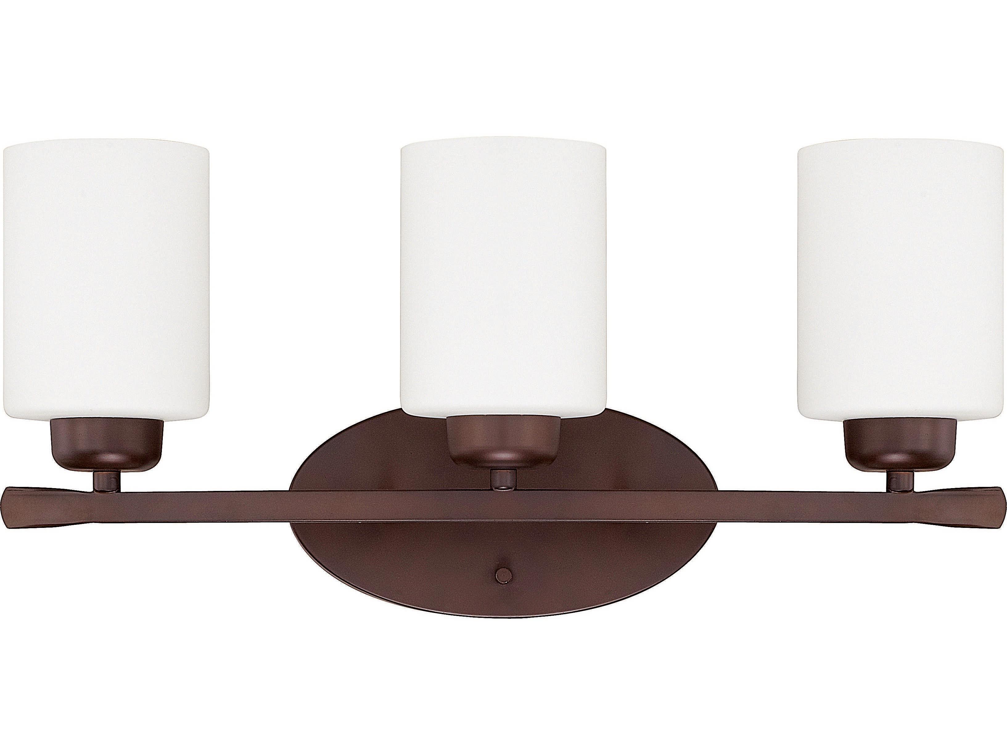 Capital Lighting Dixon 3-Light Bronze Glass Vanity Light
