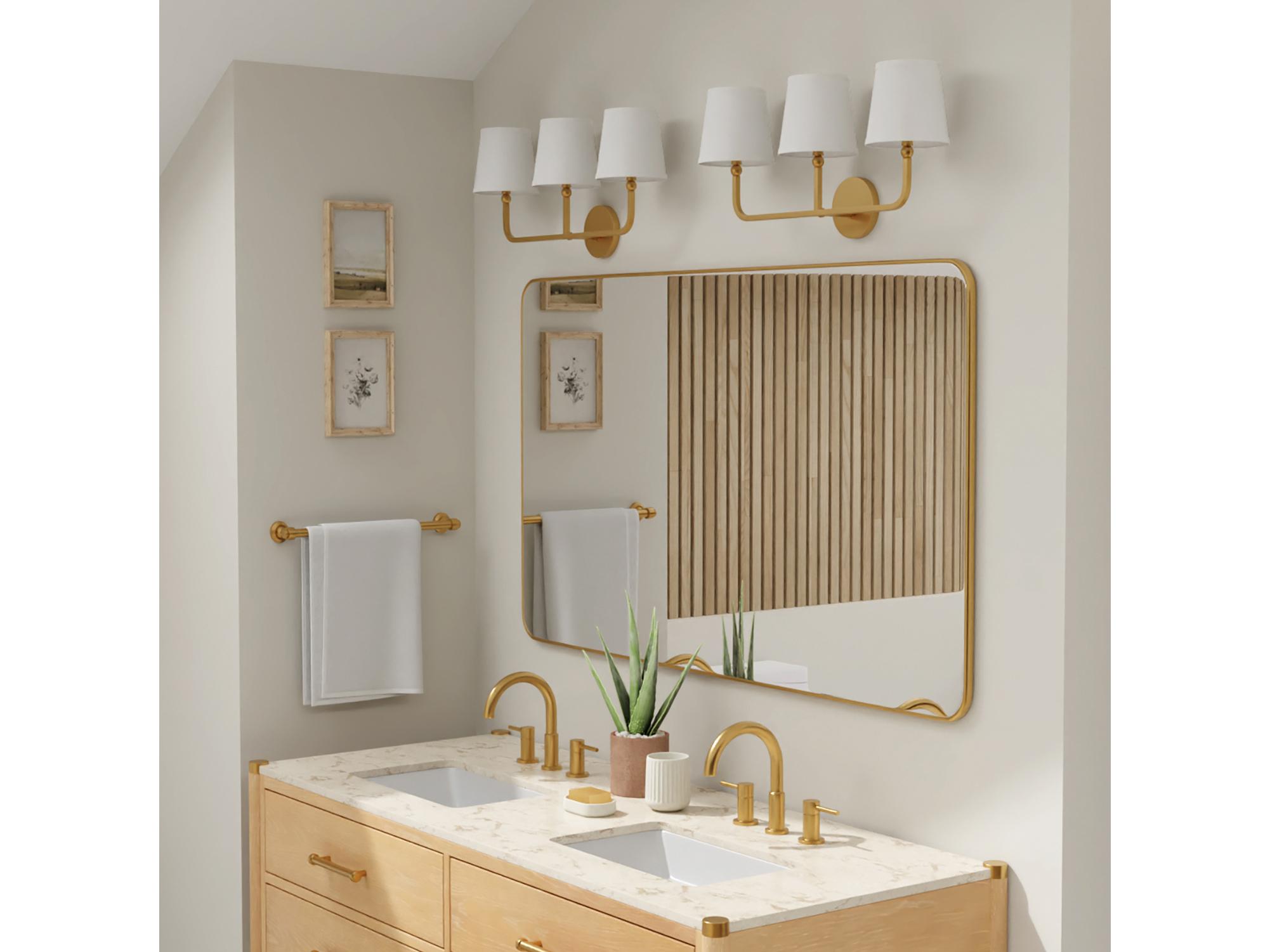 Capital Lighting Dawson 3-Light Aged Brass Vanity Light