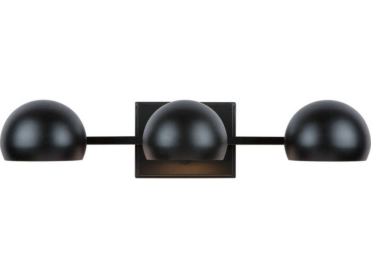 Capital Lighting Hadley 3-Light Matte Black Vanity Light