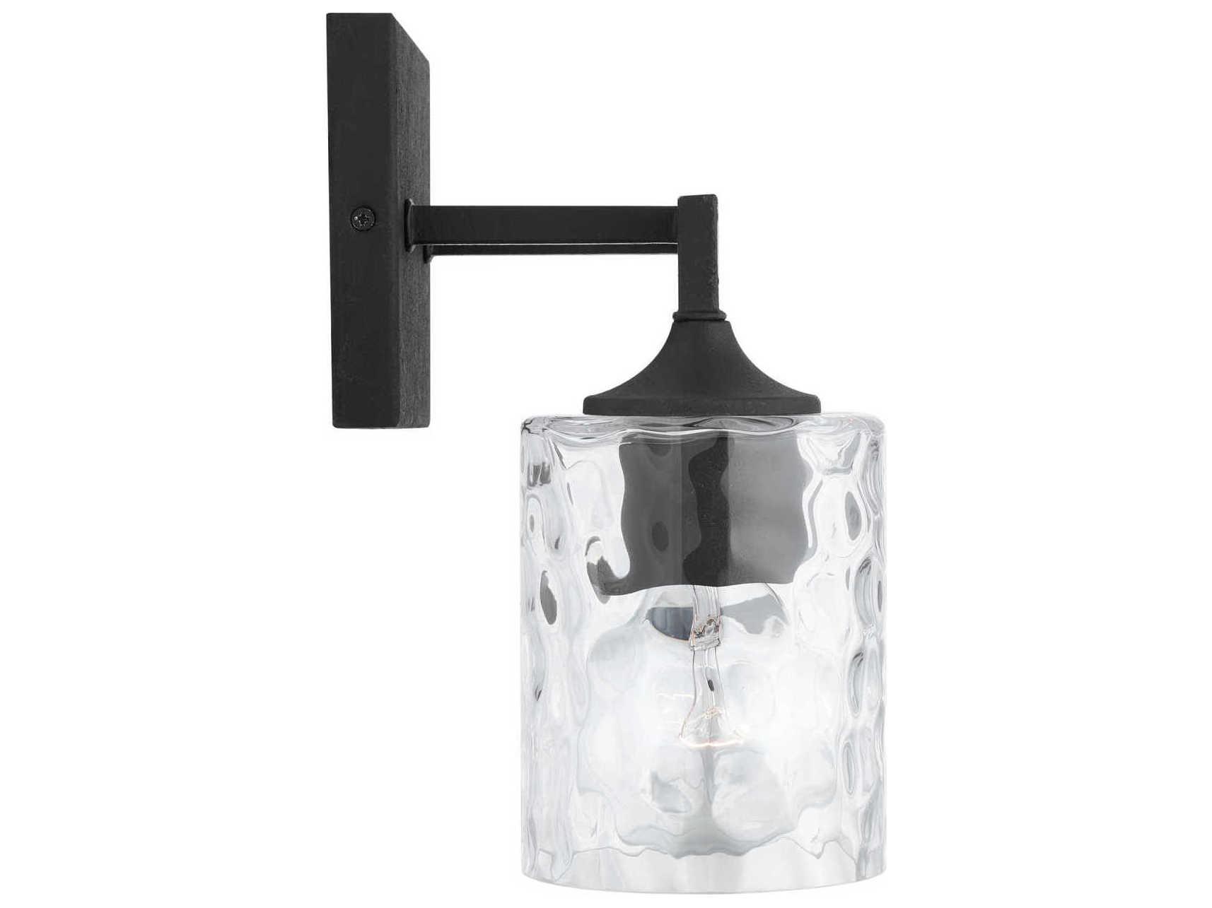 Capital Lighting Clint 2-Light Black Iron Vanity Light