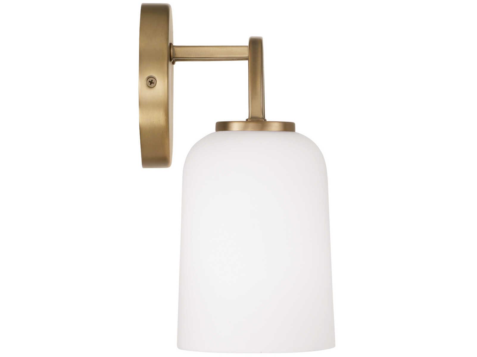 Capital Lighting Lawson 3-Light Aged Brass Glass Vanity Light