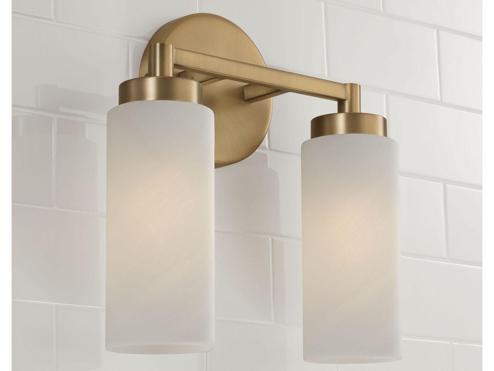 Capital Lighting Alyssa 2-Light Aged Brass Vanity Light