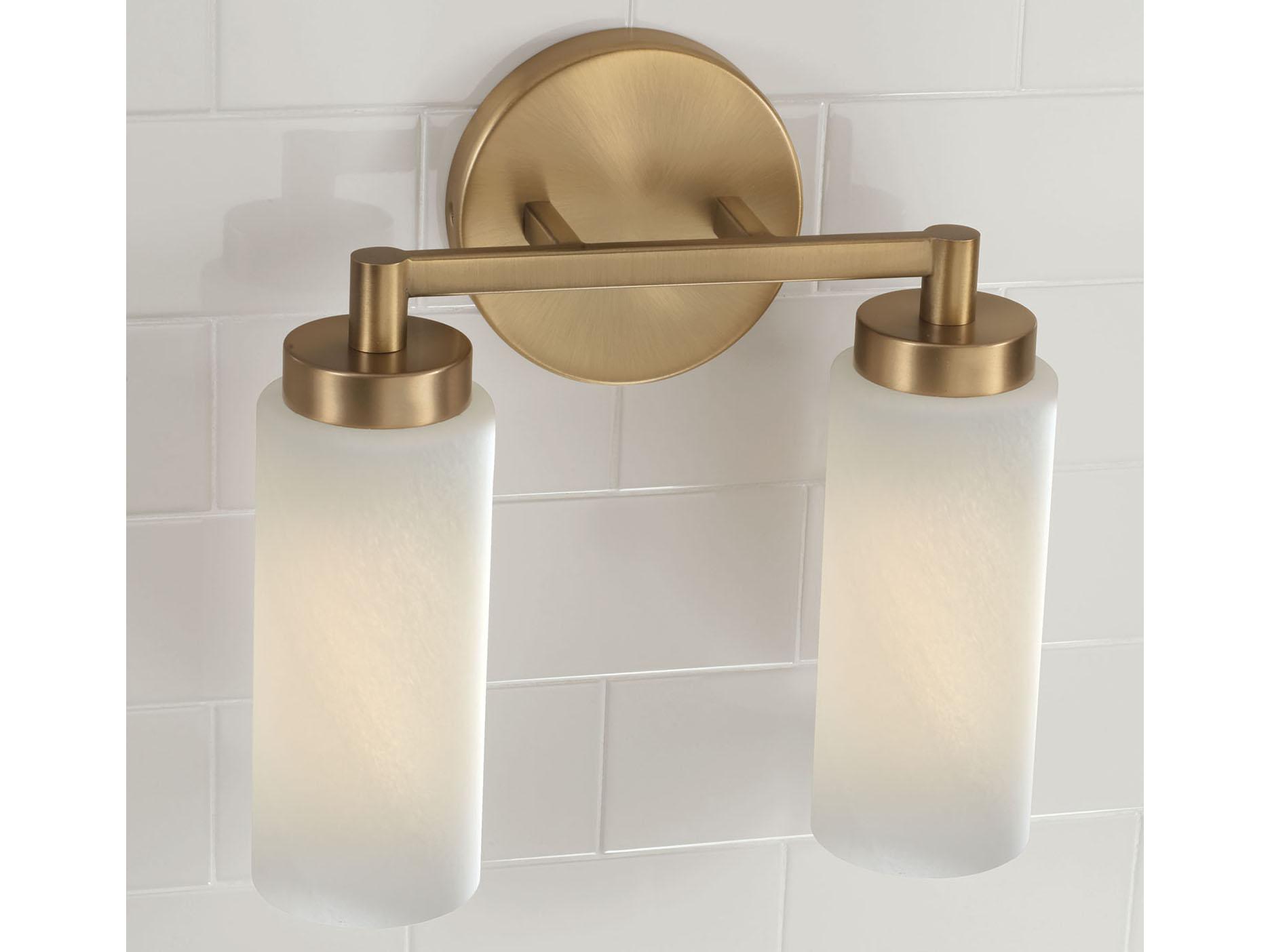 Capital Lighting Alyssa 2-Light Aged Brass Vanity Light