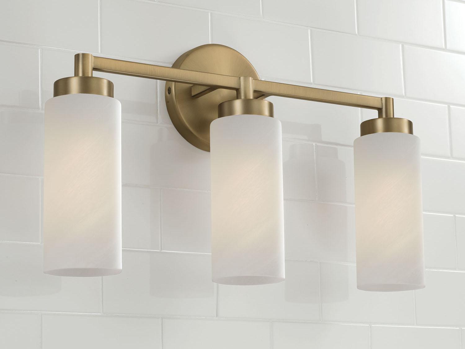 Capital Lighting Alyssa 3-Light Aged Brass Vanity Light