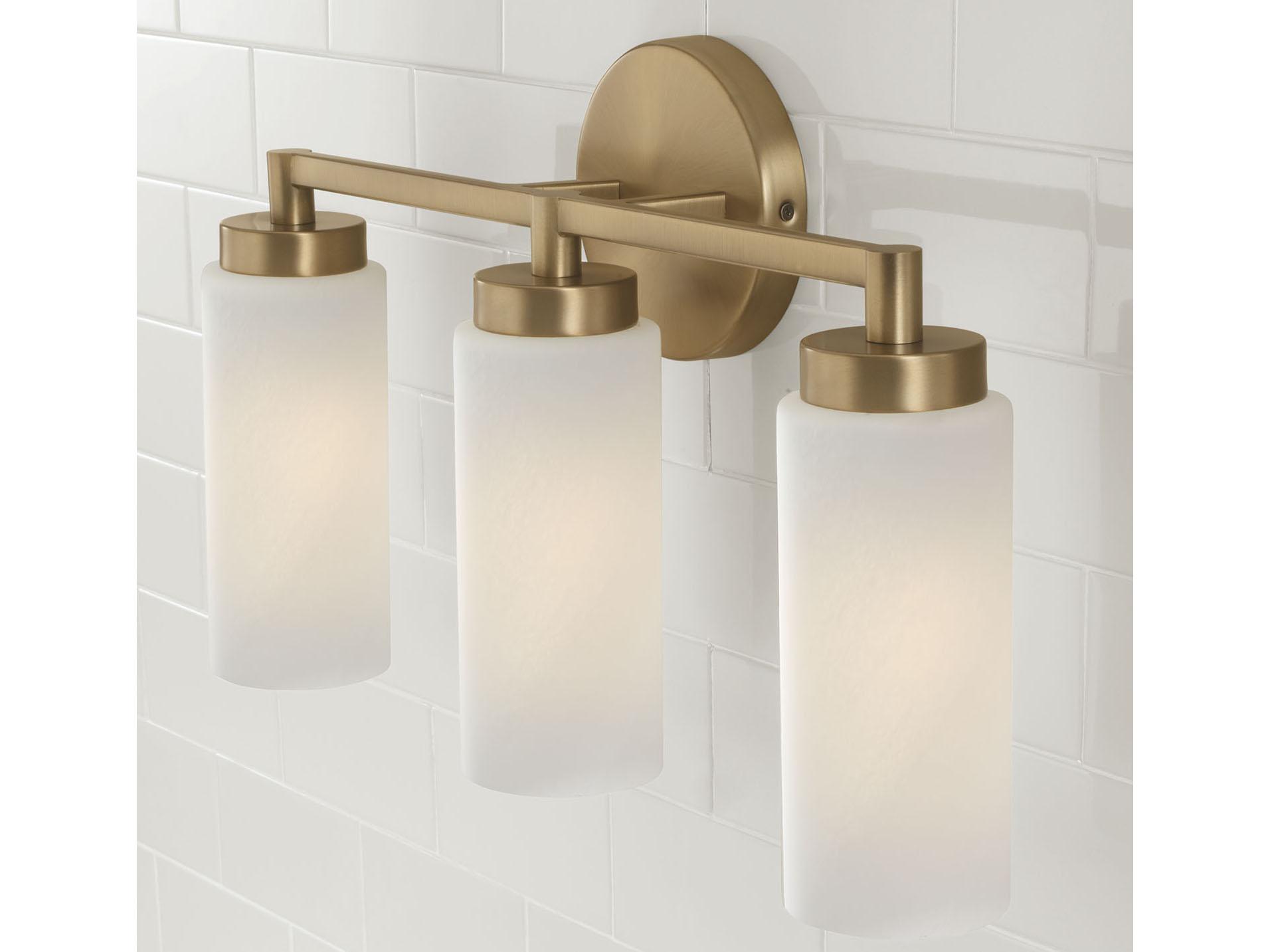 Capital Lighting Alyssa 3-Light Aged Brass Vanity Light