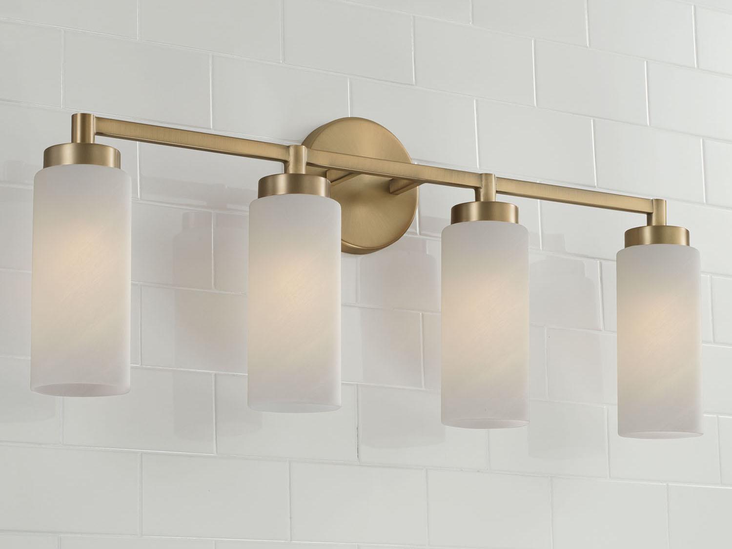 Capital Lighting Alyssa 4-Light Aged Brass Vanity Light