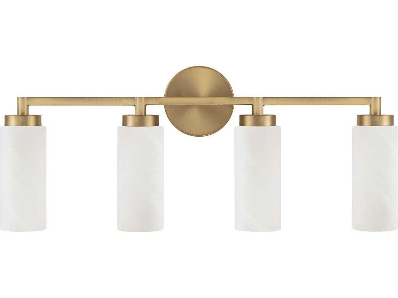 Capital Lighting Alyssa 4-Light Aged Brass Vanity Light