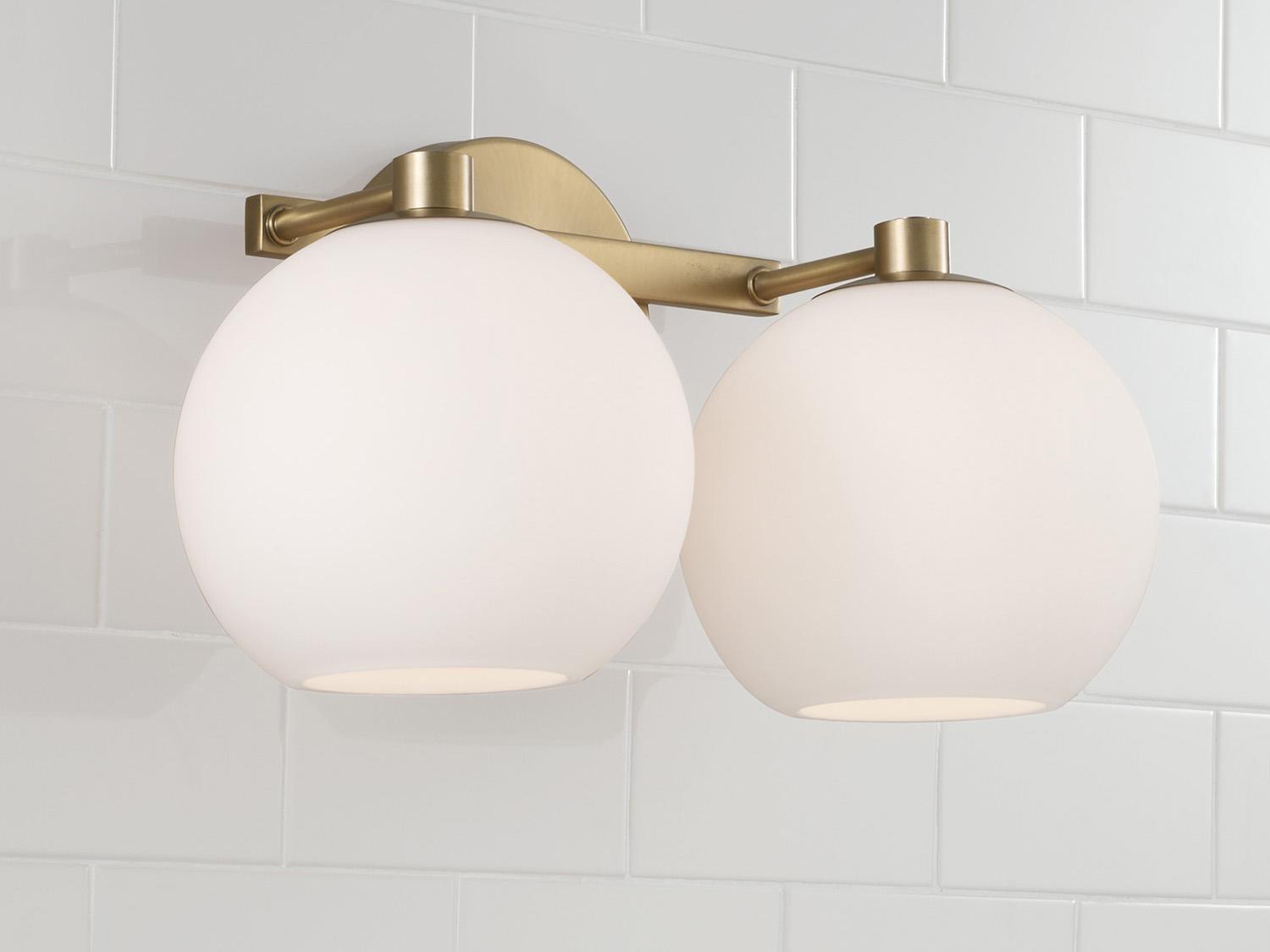 Capital Lighting Ansley 2-Light Aged Brass Vanity Light