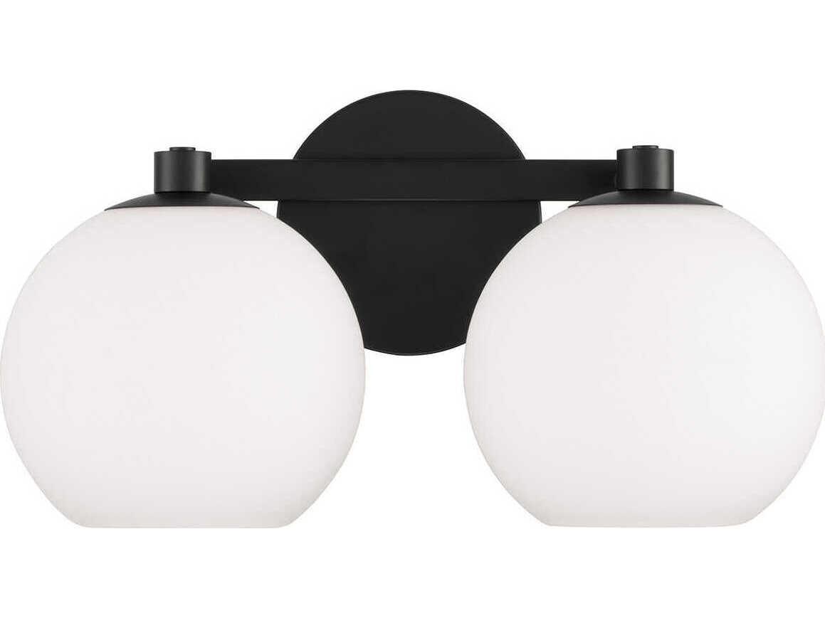Capital Lighting Ansley 2-Light Matte Black Vanity Light