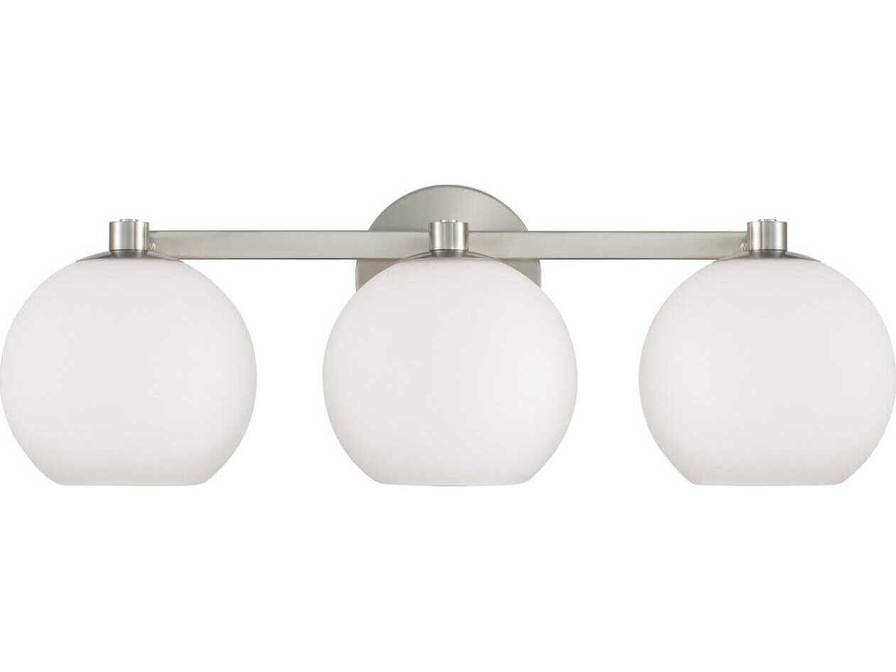 Capital Lighting Ansley 3-Light Brushed Nickel Vanity Light