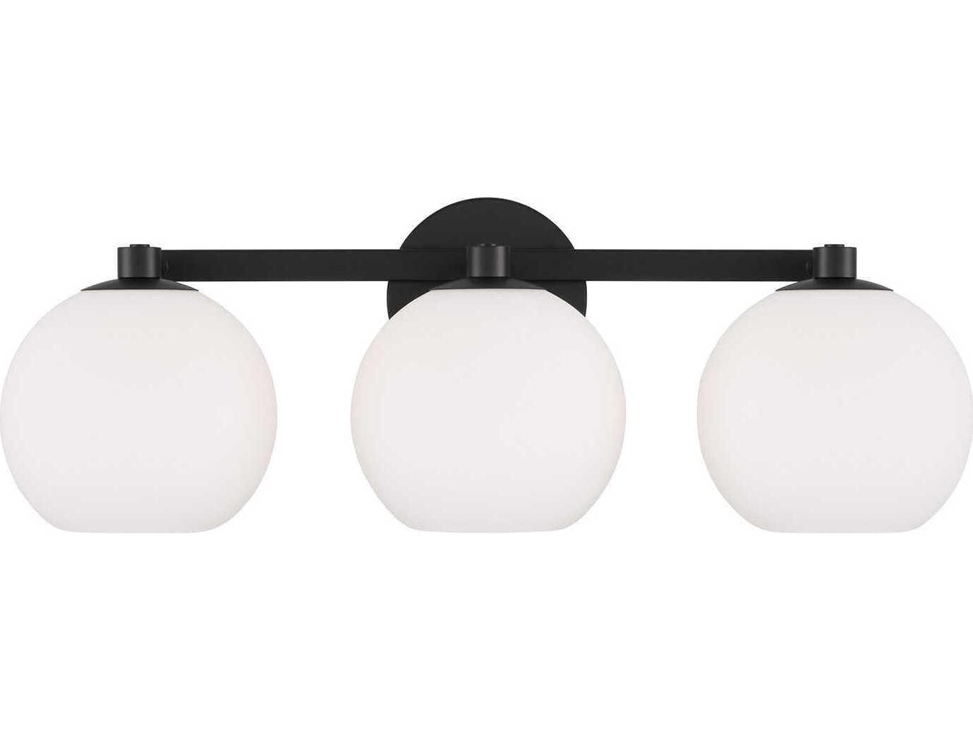 Capital Lighting Ansley 3-Light Matte Black Vanity Light