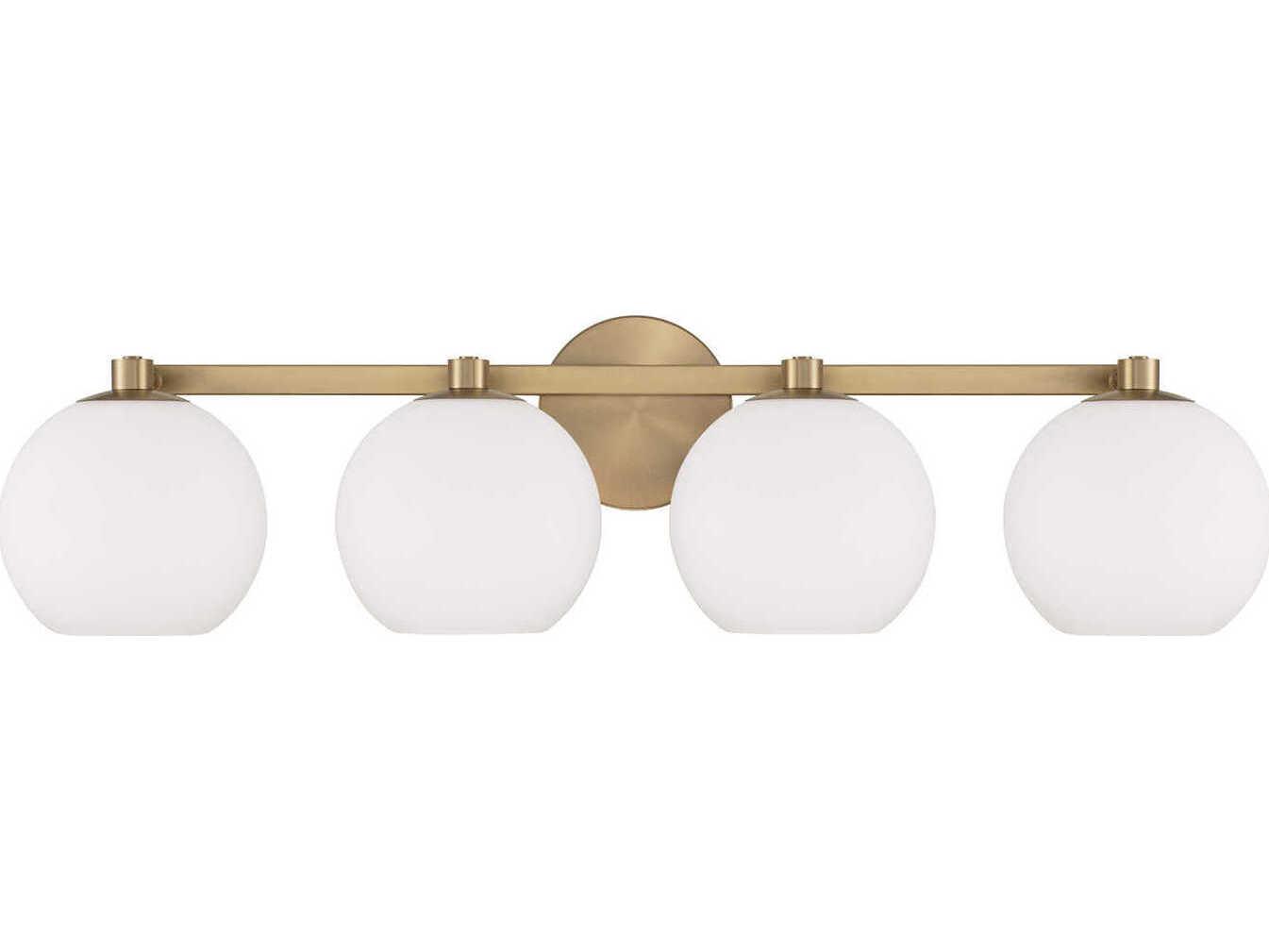 Capital Lighting Ansley 4-Light Aged Brass Vanity Light