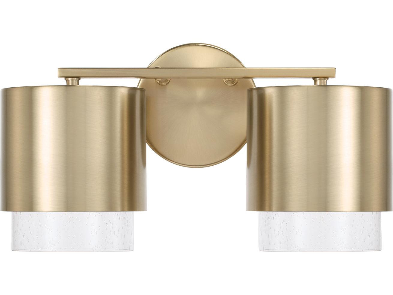 Capital Lighting Weller 2-Light Matte Brass Vanity Light
