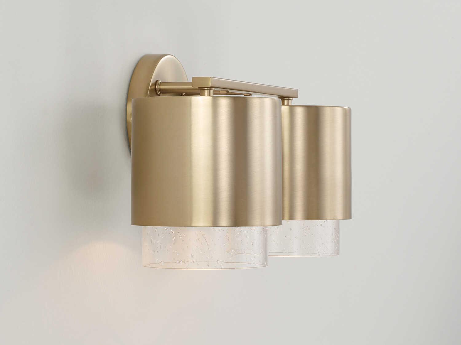 Capital Lighting Weller 2-Light Matte Brass Vanity Light