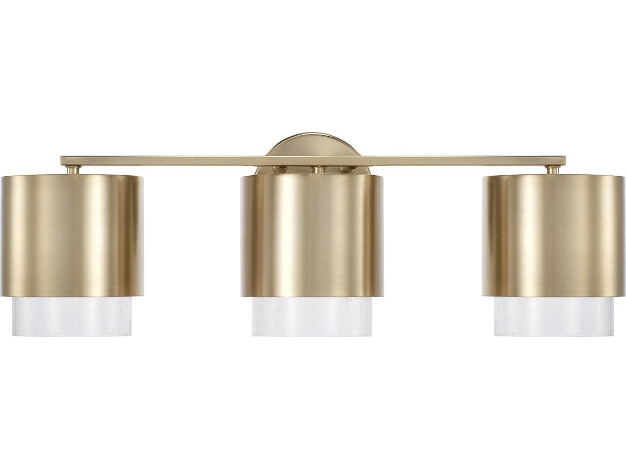 Capital Lighting Weller 3-Light Matte Brass Vanity Light