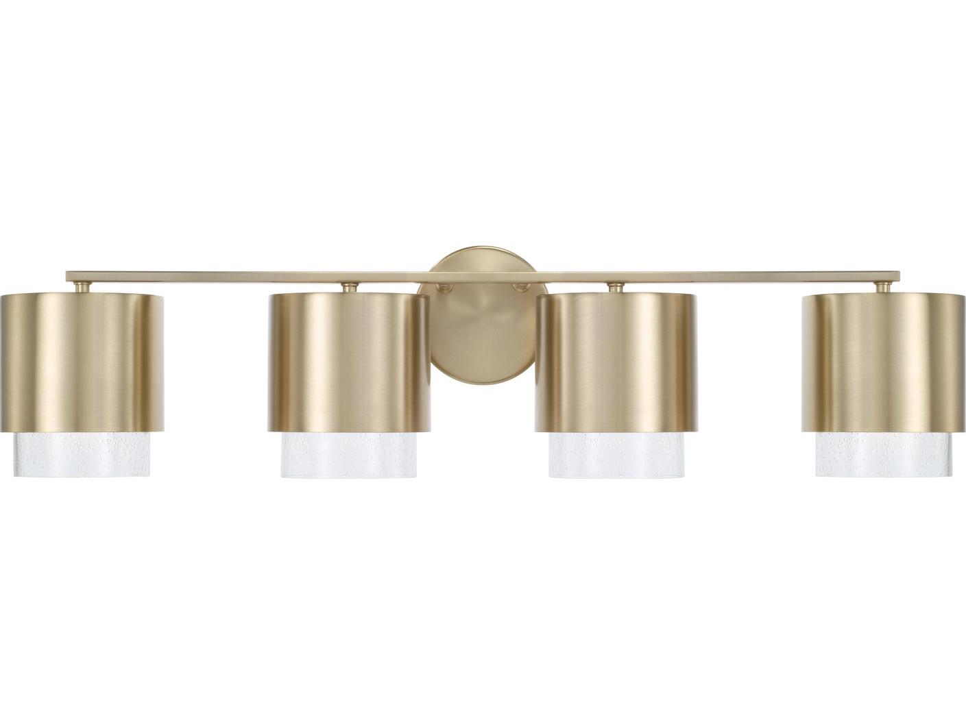 Capital Lighting Weller 4-Light Matte Brass Vanity Light