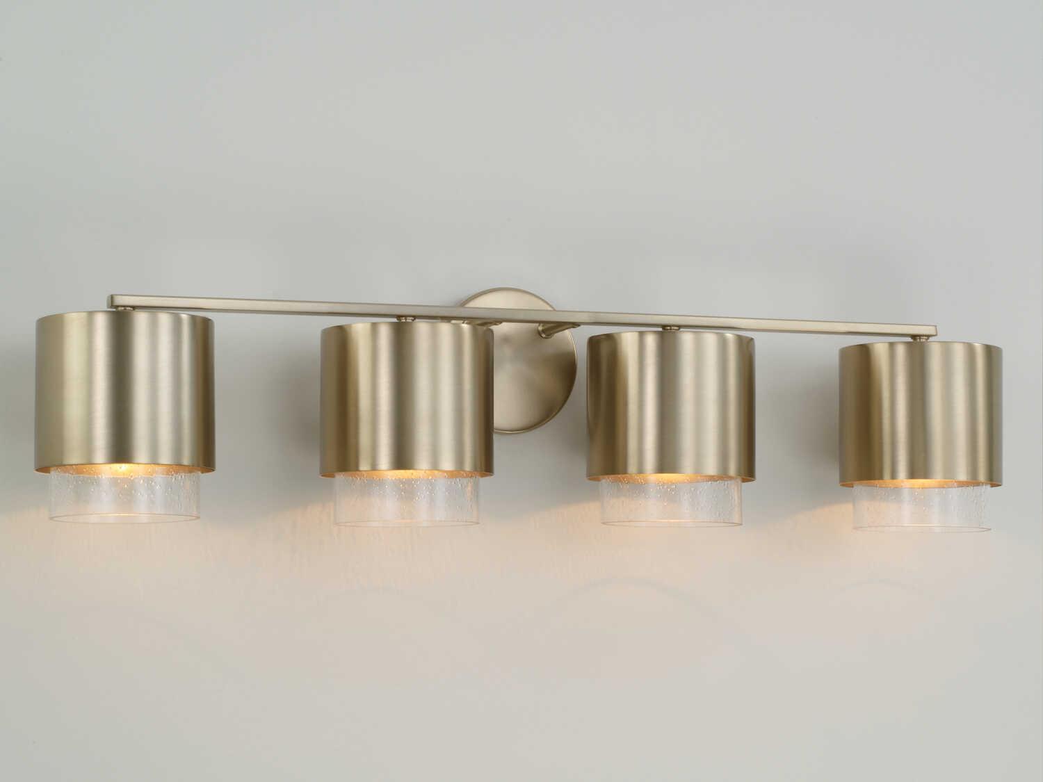 Capital Lighting Weller 4-Light Matte Brass Vanity Light
